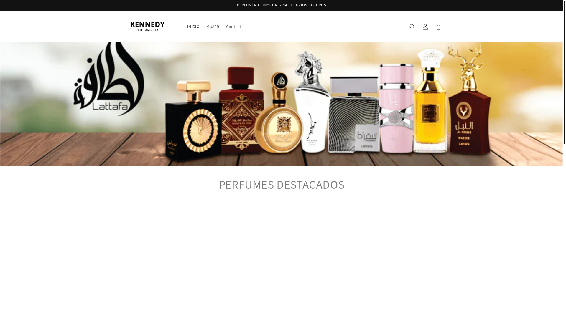 website screenshot of https://perfumeriakennedy.com/