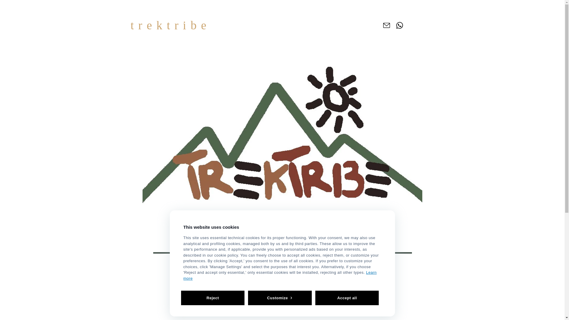 website screenshot of https://trektribe.it/