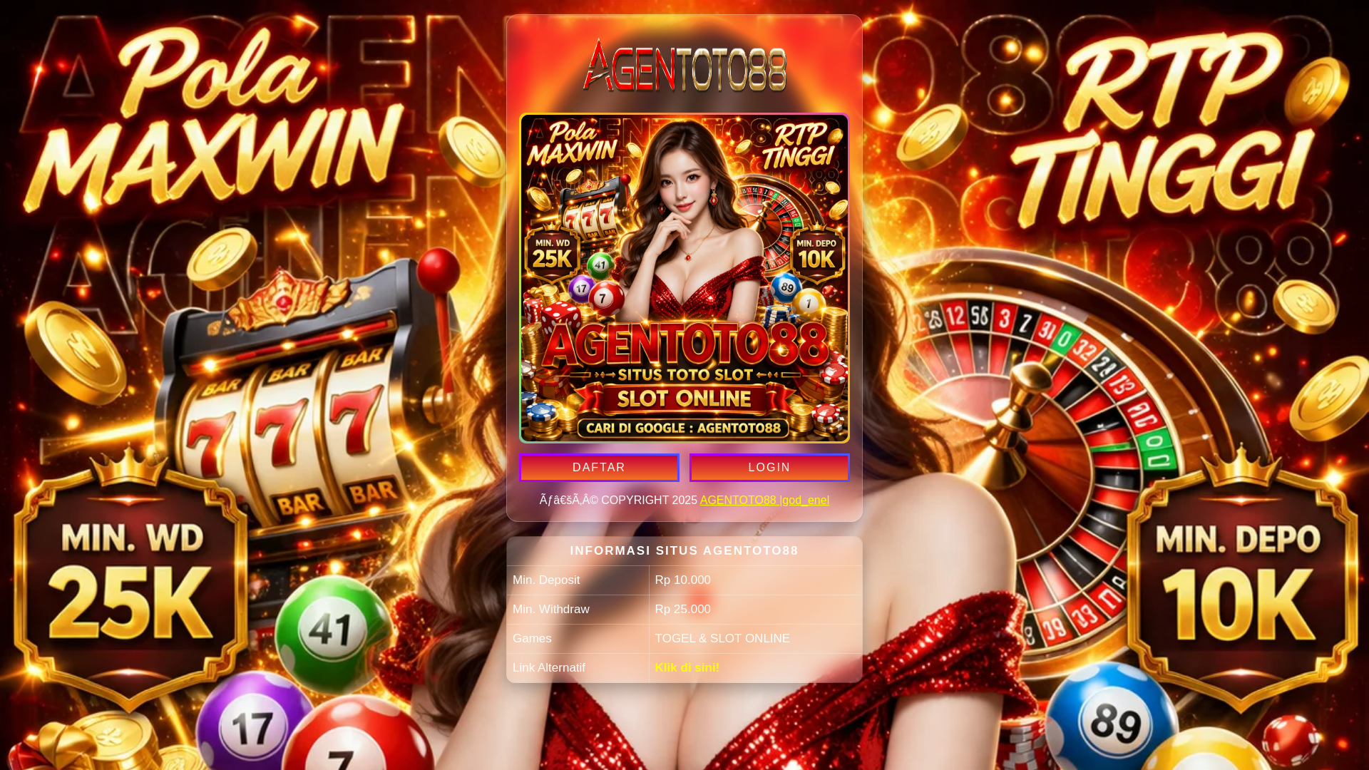 website screenshot of https://agenslotgacortoto88.pages.dev/