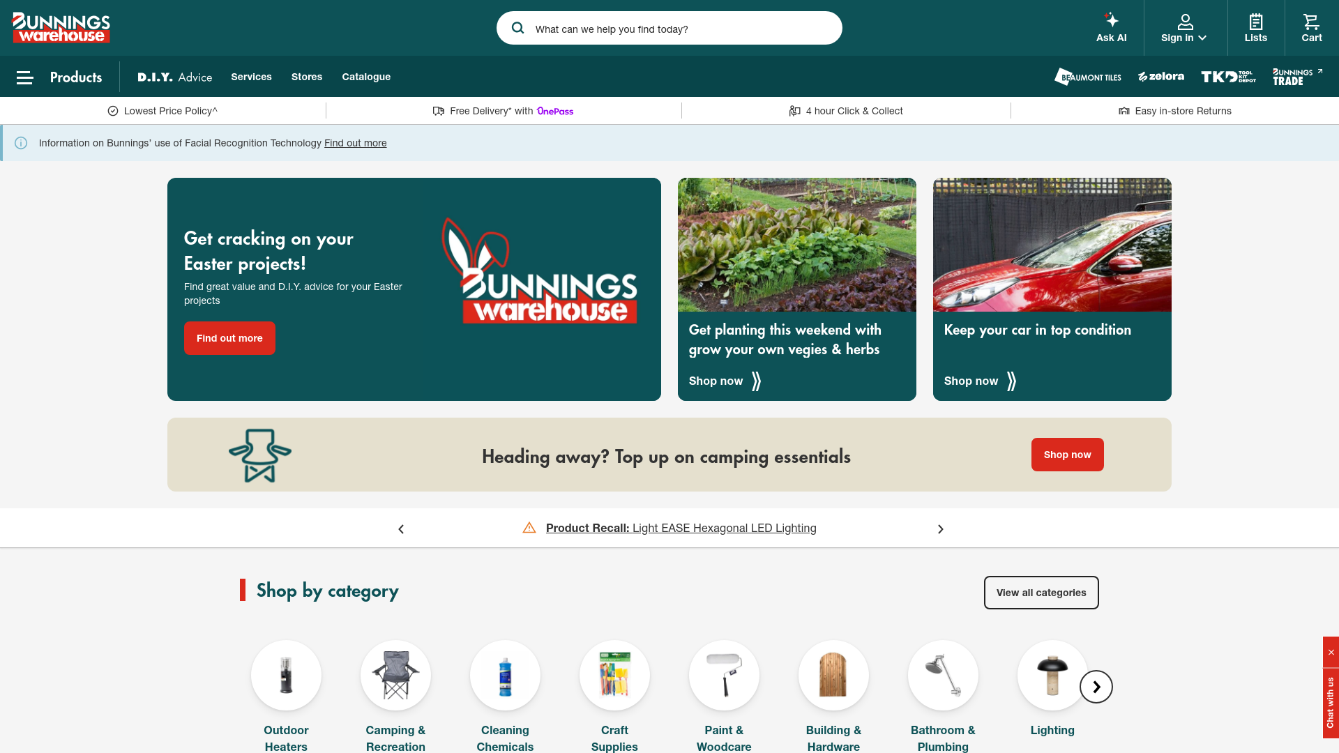 website screenshot of https://www.bunnings.com.au/
