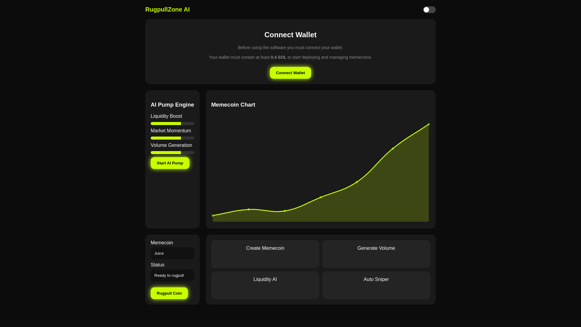 website screenshot of https://soldegen.live