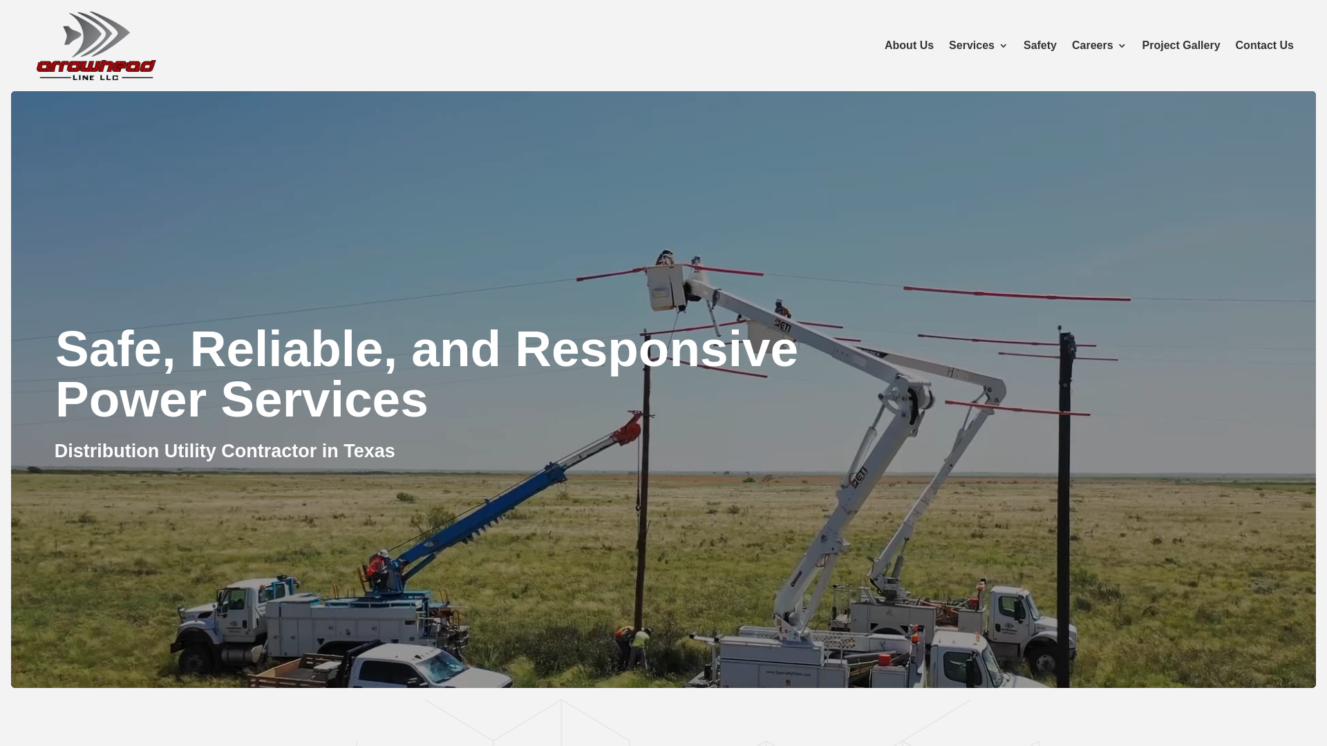 website screenshot of https://arrowhead-line.com/