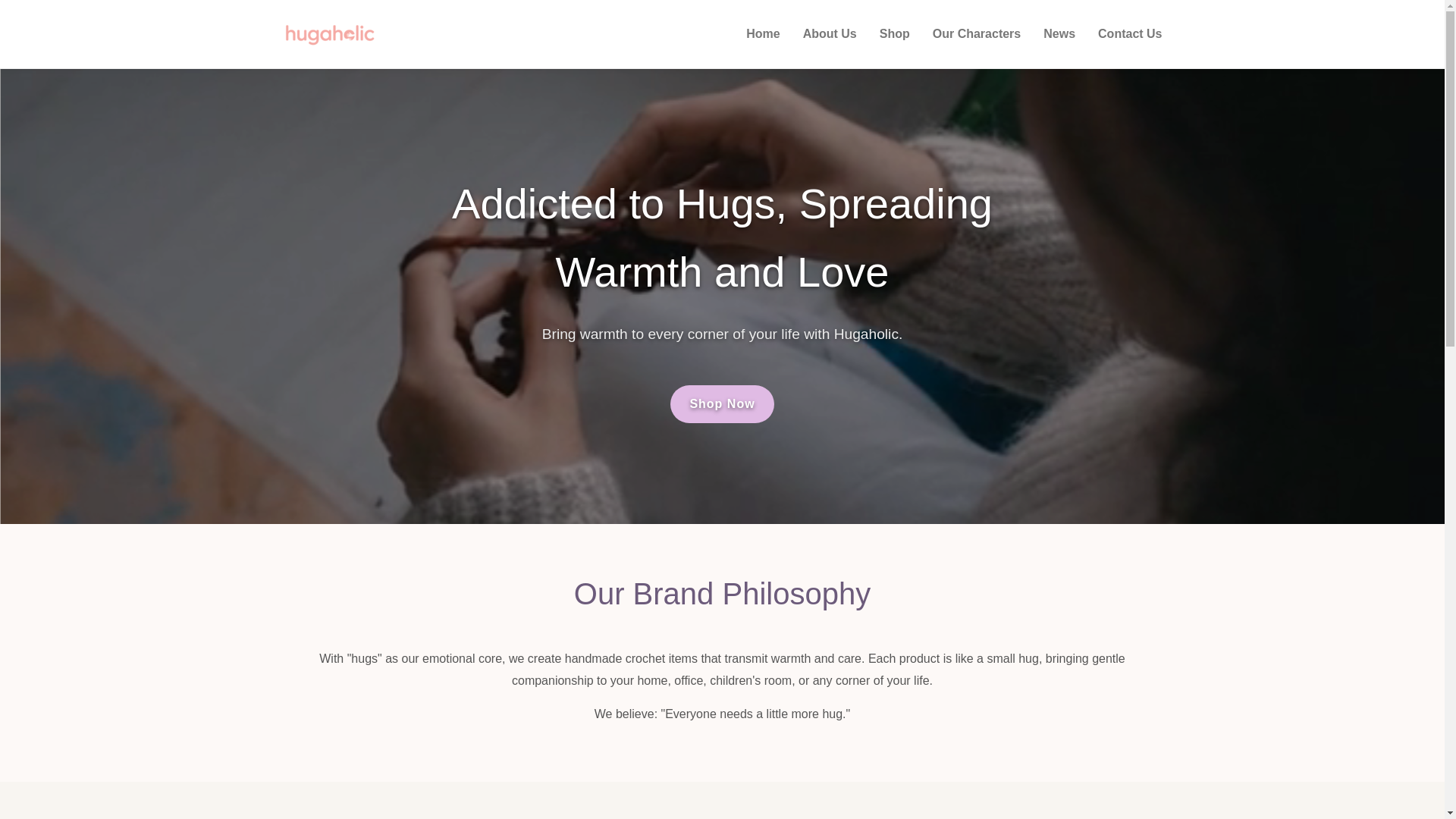 website screenshot of https://hugaholic.pages.dev/