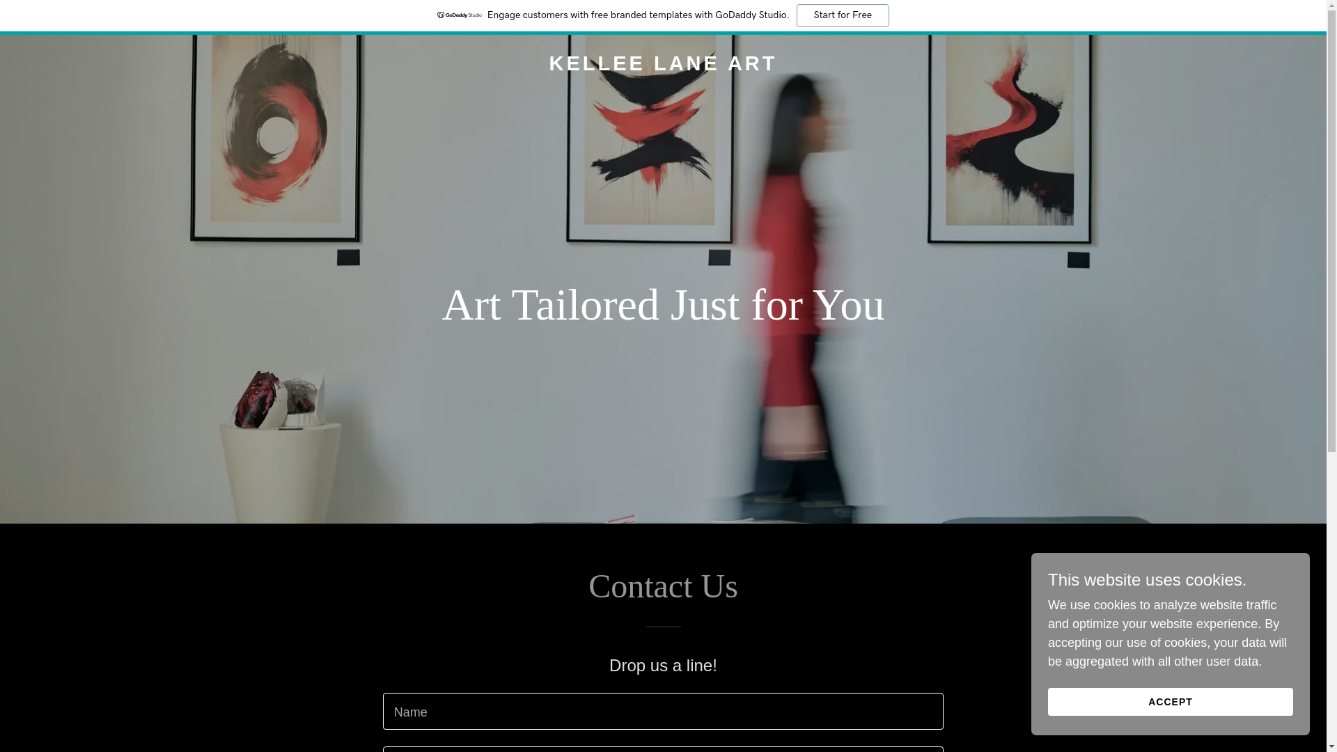 website screenshot of https://kelleelaneart.com/