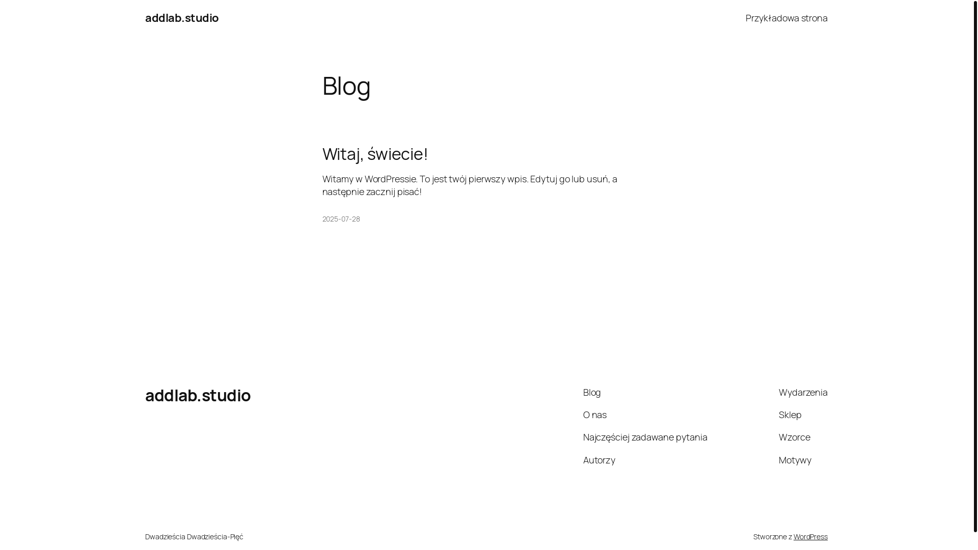 website screenshot of https://addlabstudio.com/