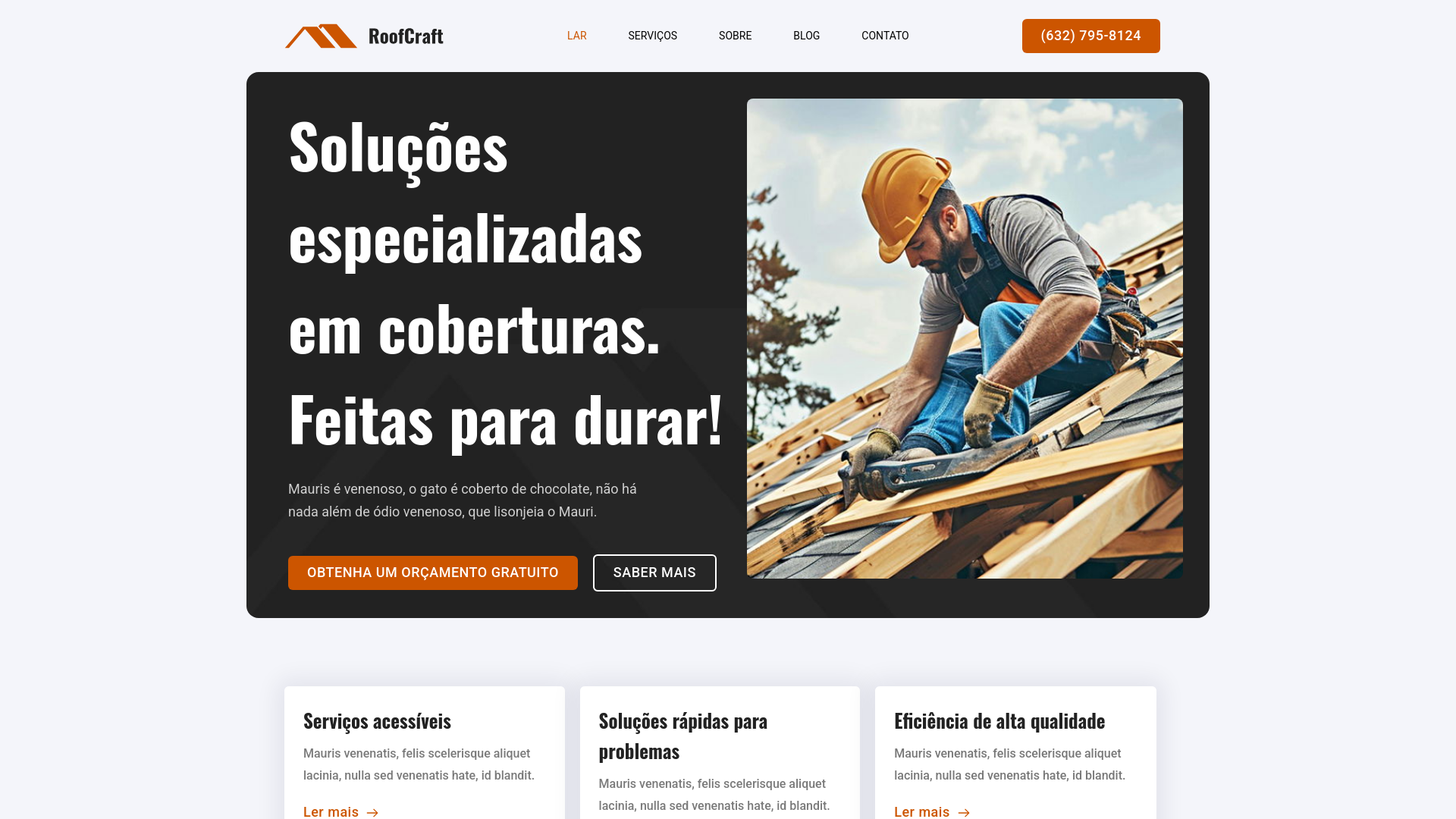 website screenshot of https://mutatconstrutora.com.br