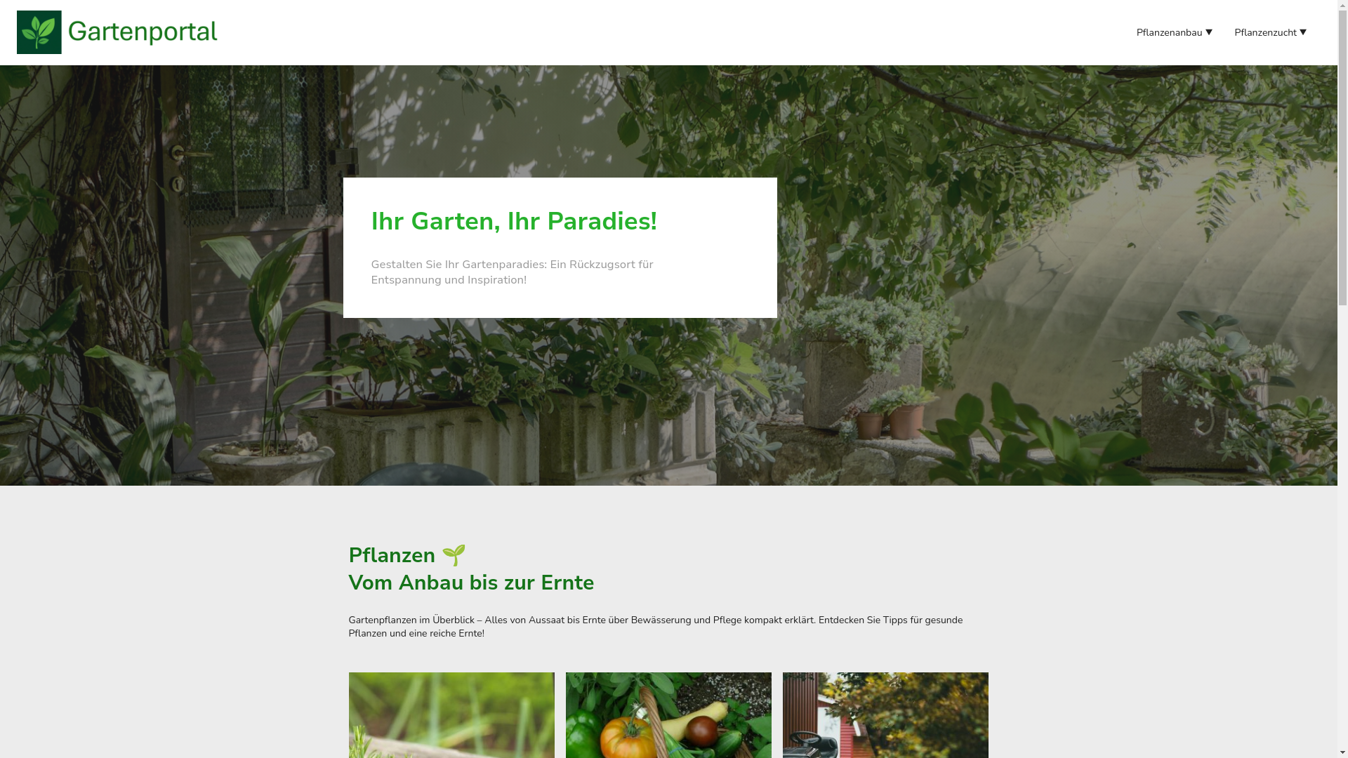 website screenshot of https://mein-gartenportal.de/