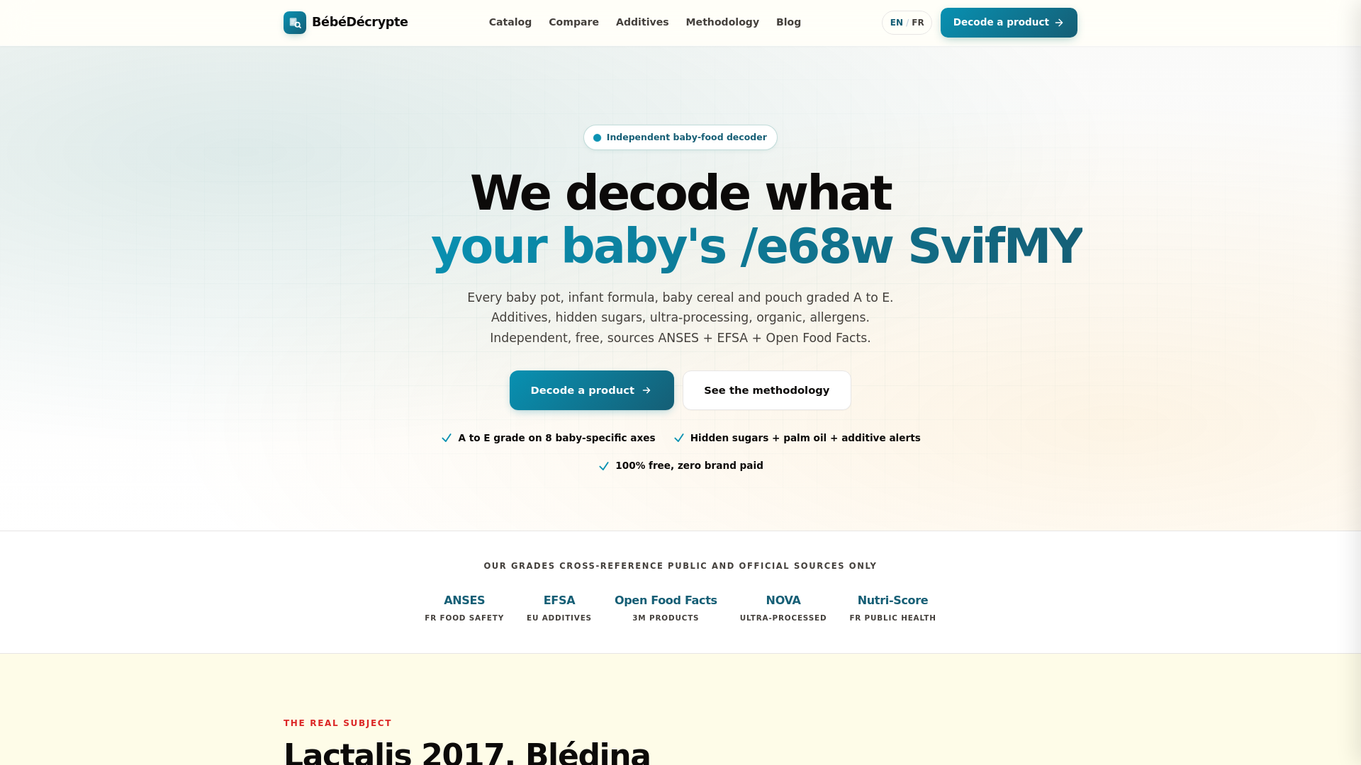 website screenshot of https://bebedecrypte.pages.dev/