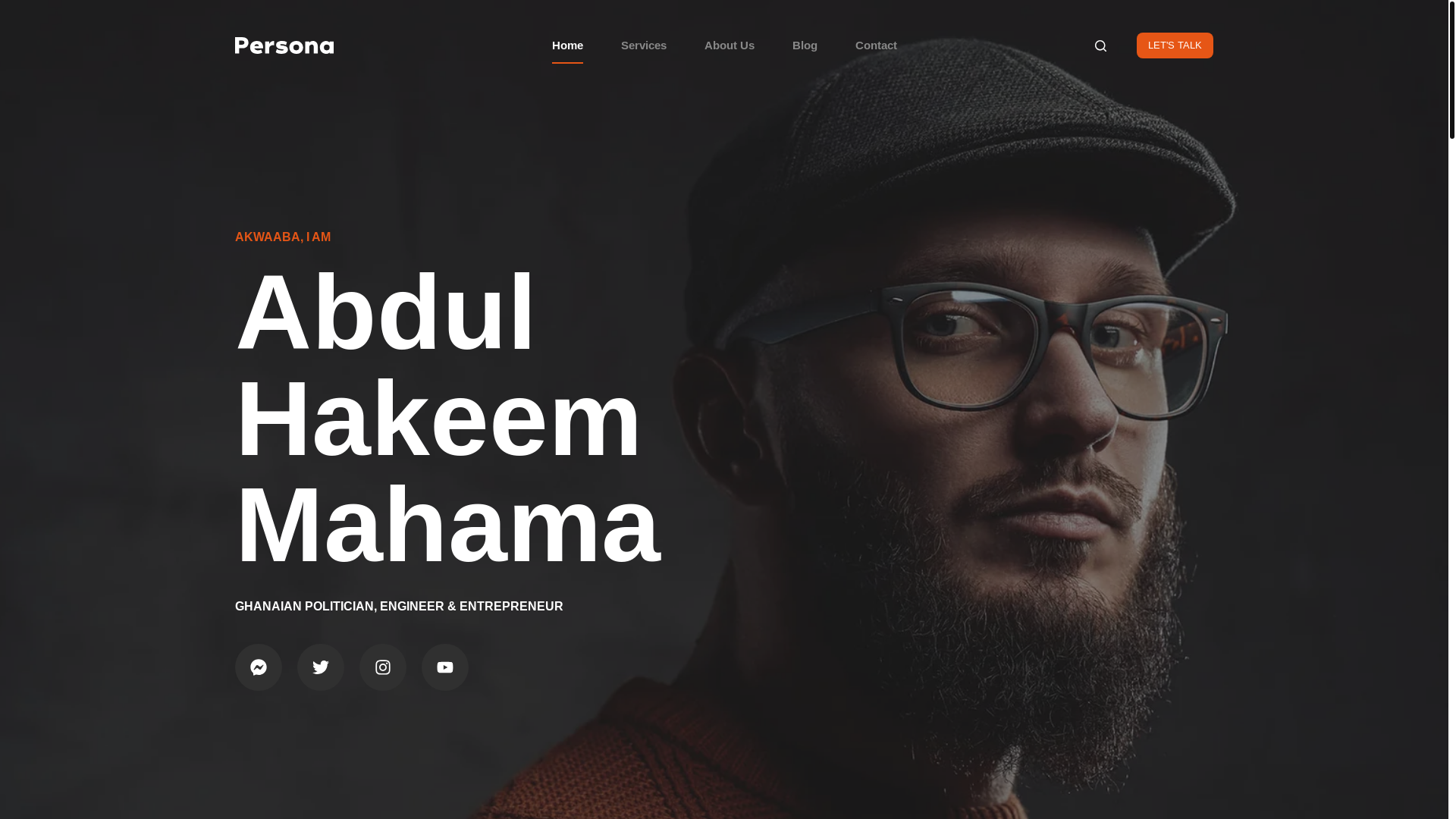 website screenshot of https://abdul-hakeemmahama.com/