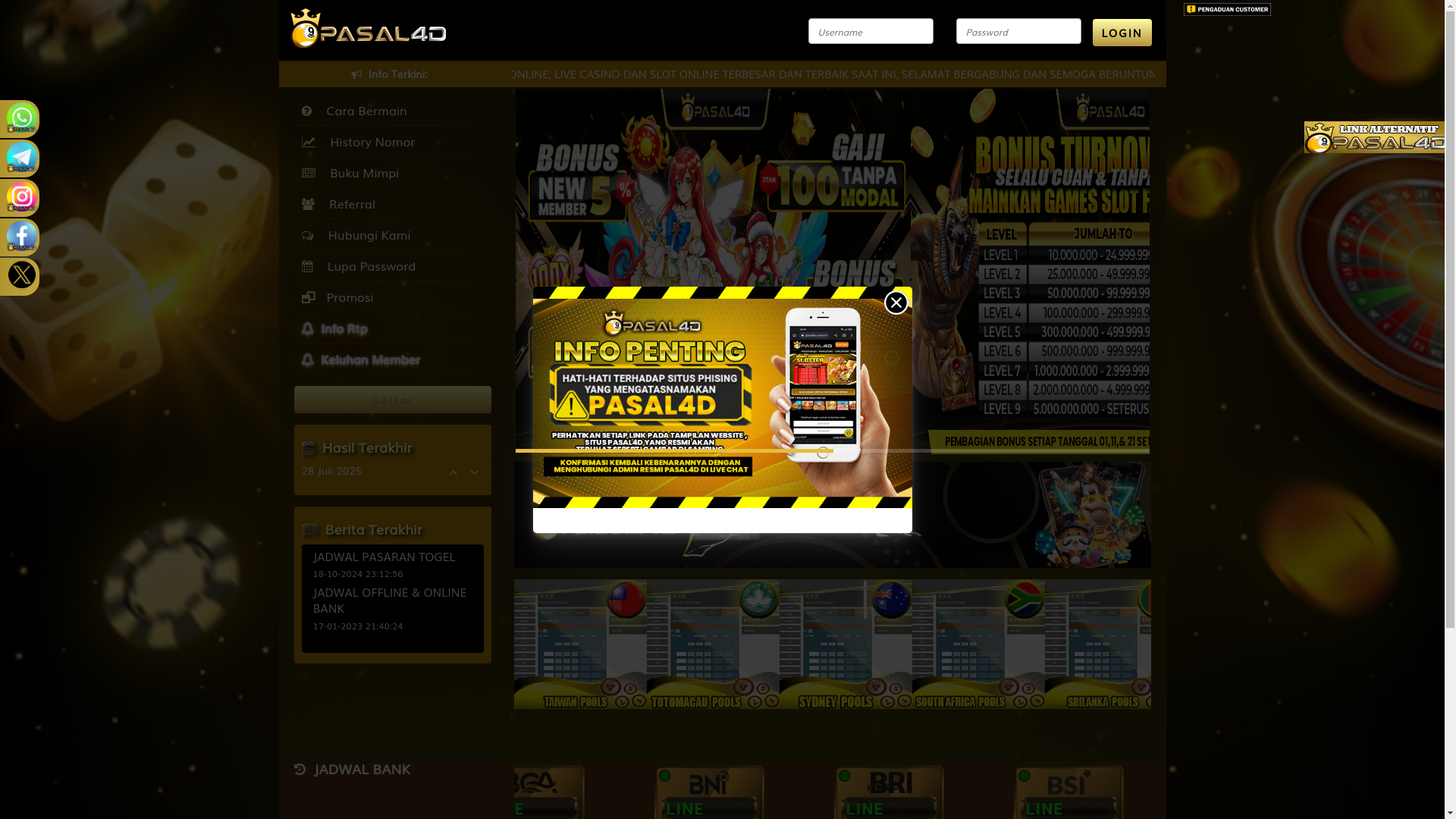website screenshot of https://pasaltepat.com/
