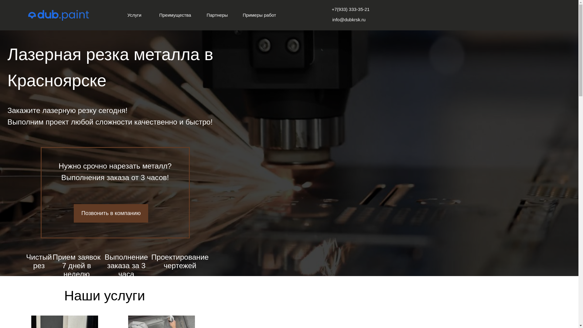 website screenshot of https://dub-paint.ru/