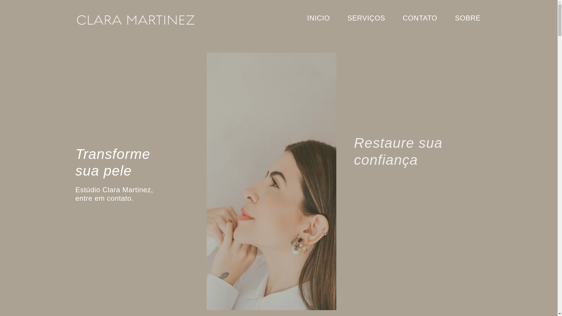 website screenshot of https://claramartinez.com.br/