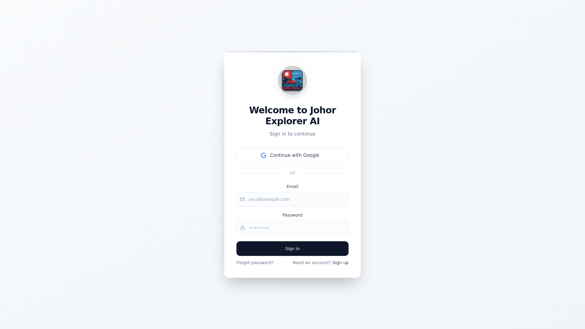 website screenshot of https://johorexplorer.com/