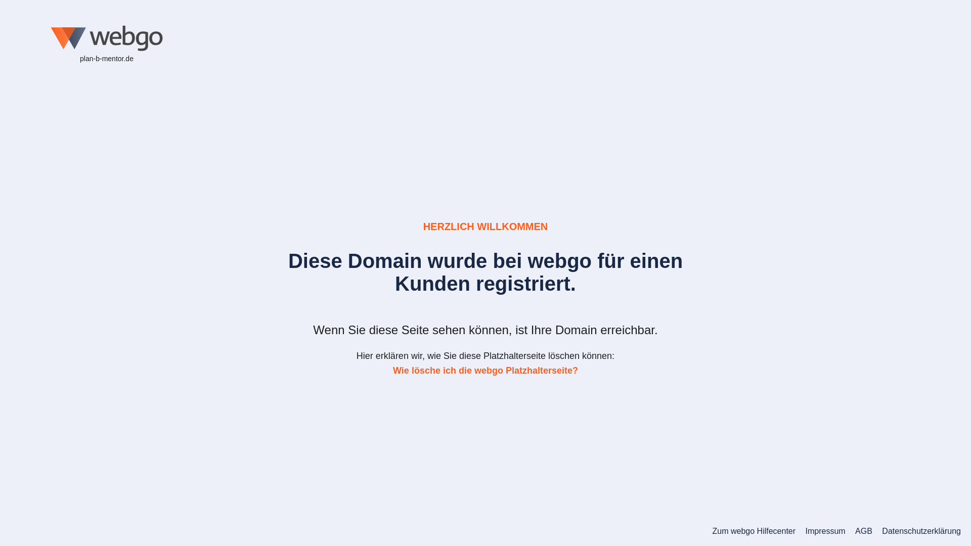 website screenshot of https://plan-b-mentor.de/