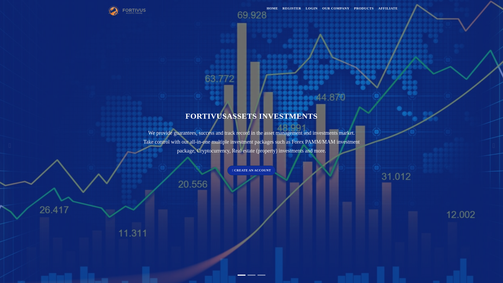 website screenshot of https://www.fortivusassets.com