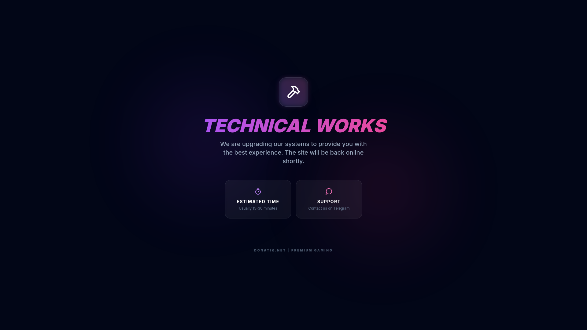 website screenshot of https://donatik.net/