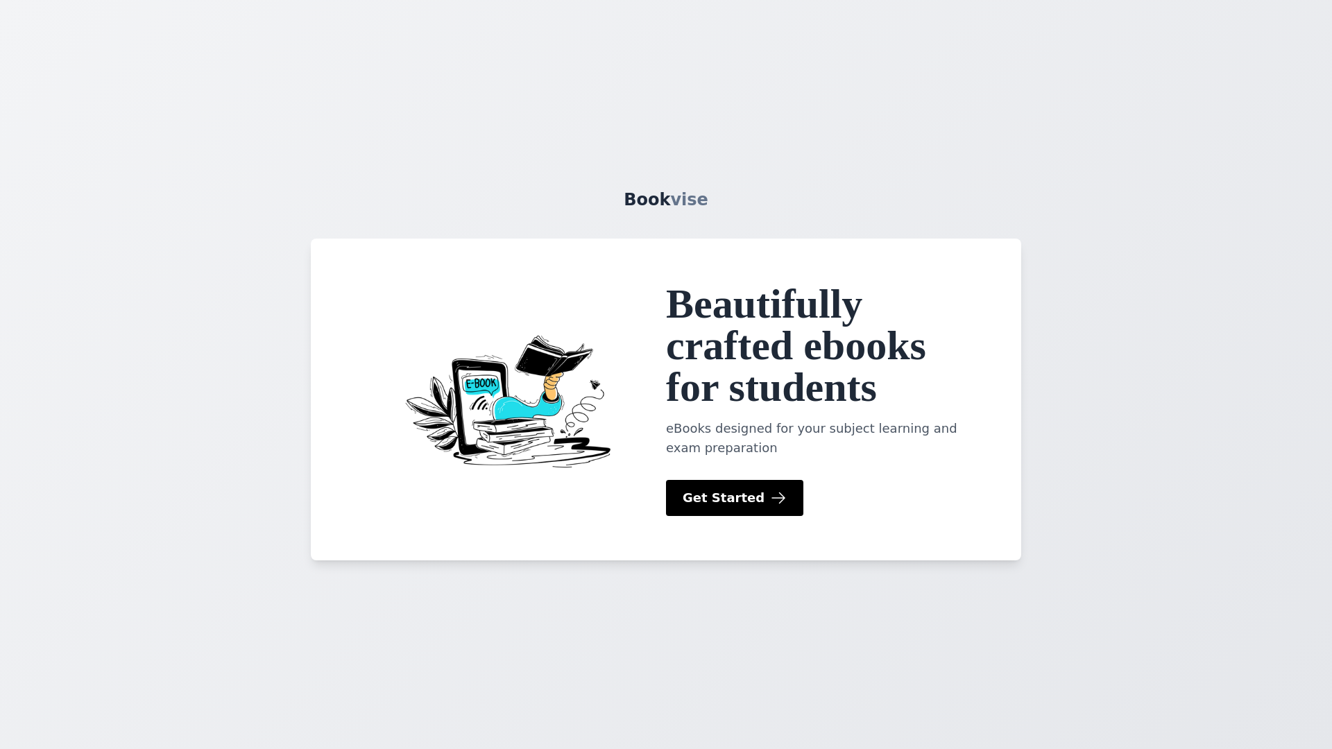 website screenshot of https://bookvise.net/