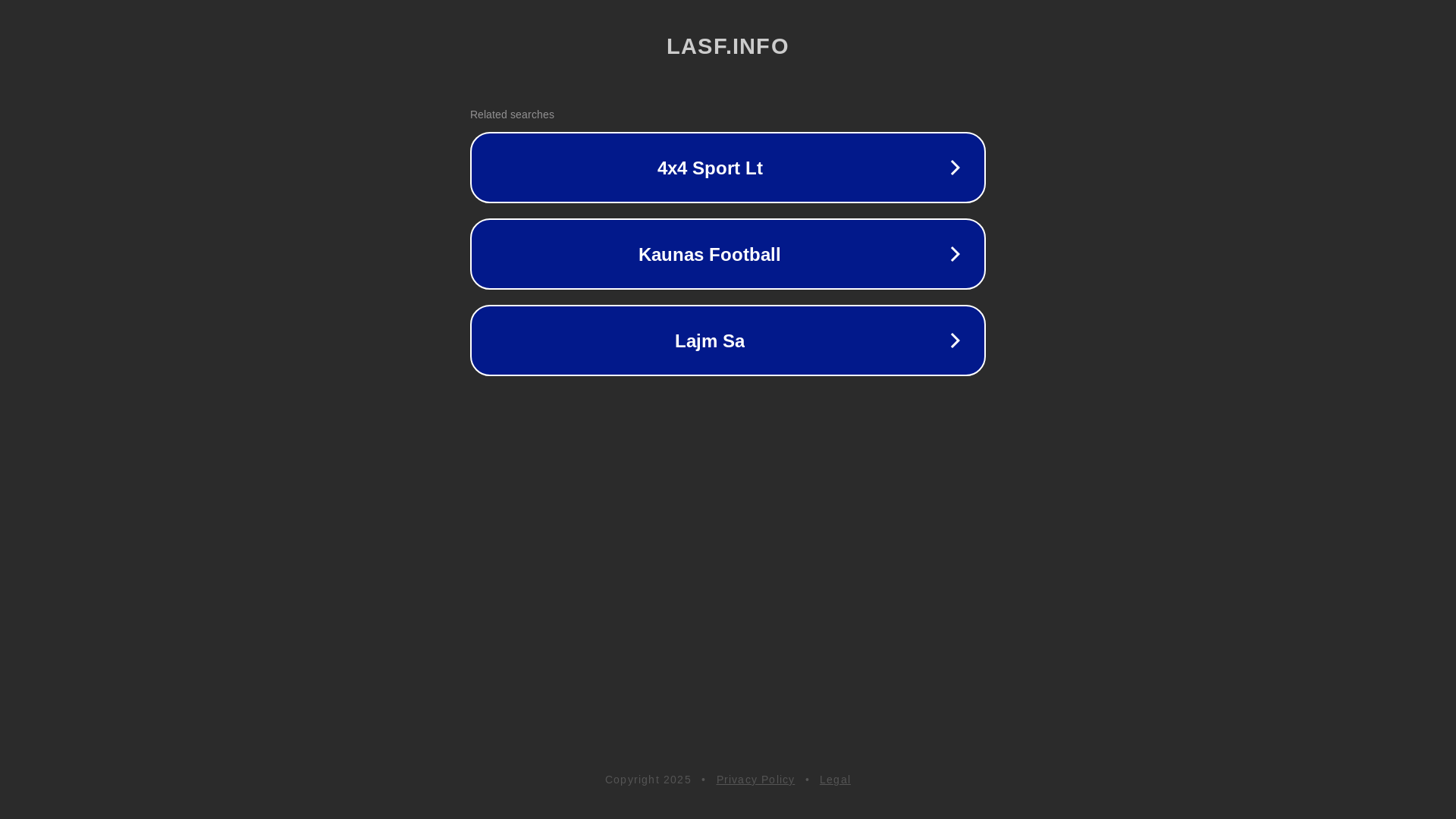 website screenshot of https://lasf.info/