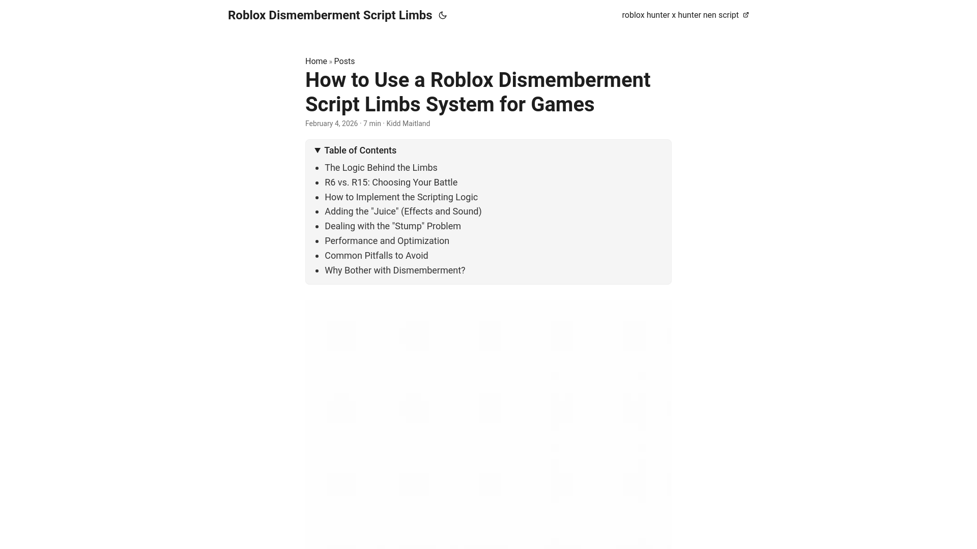 website screenshot of https://robloxdismembermentscriptlimbs.pages.dev/
