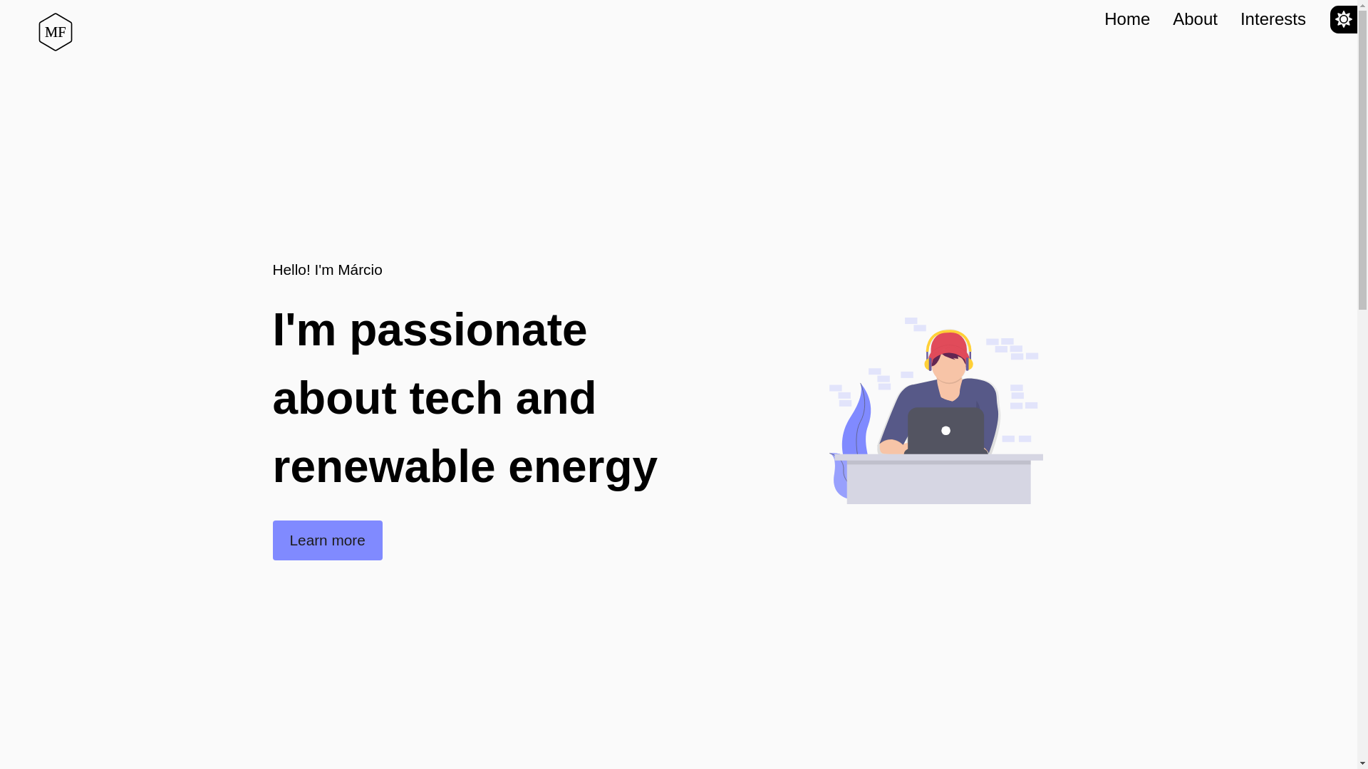 website screenshot of https://marcio-website.pages.dev/