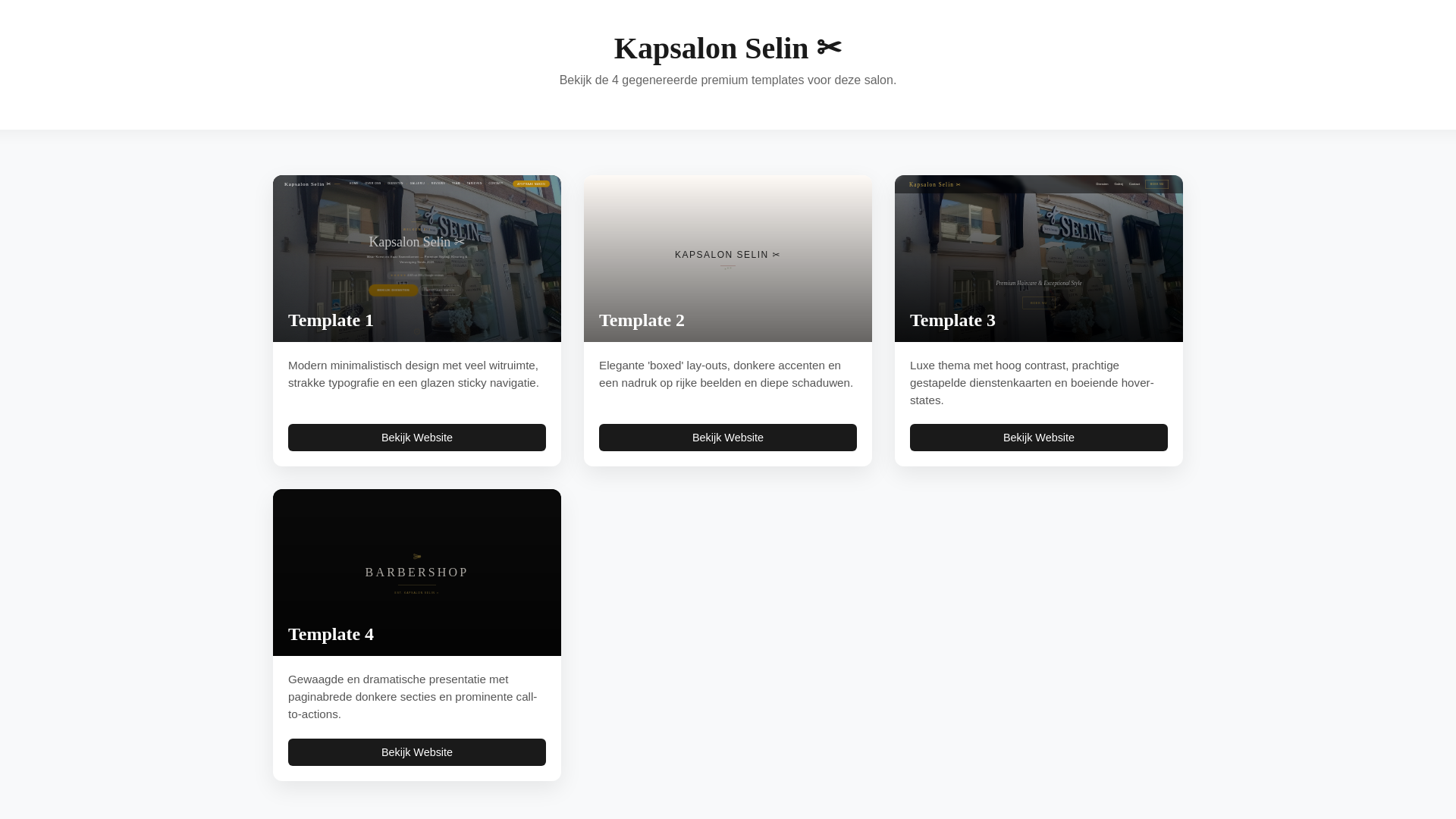 website screenshot of https://kapsalon-selin.pages.dev/