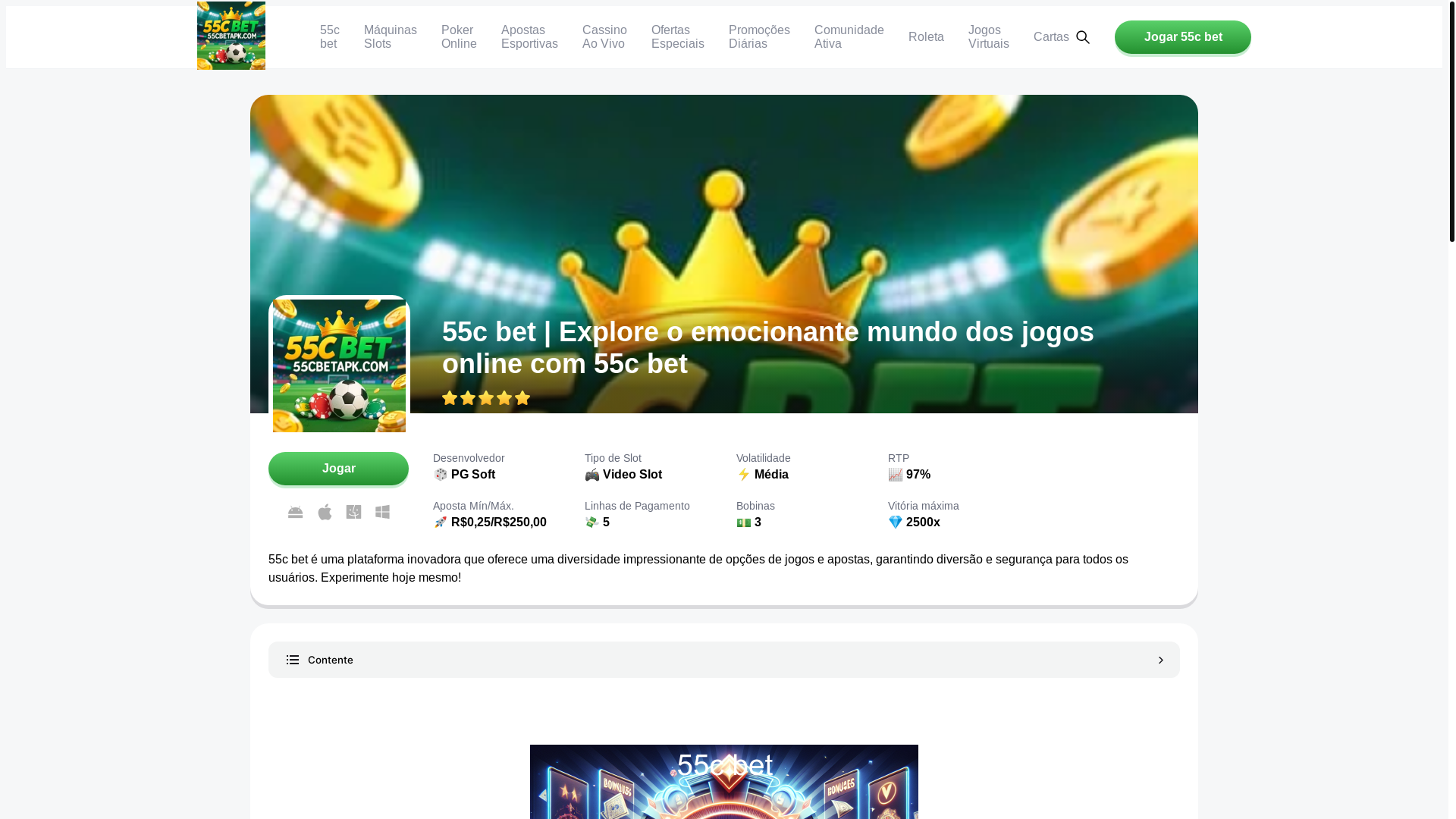 website screenshot of https://55cbetapk.com/