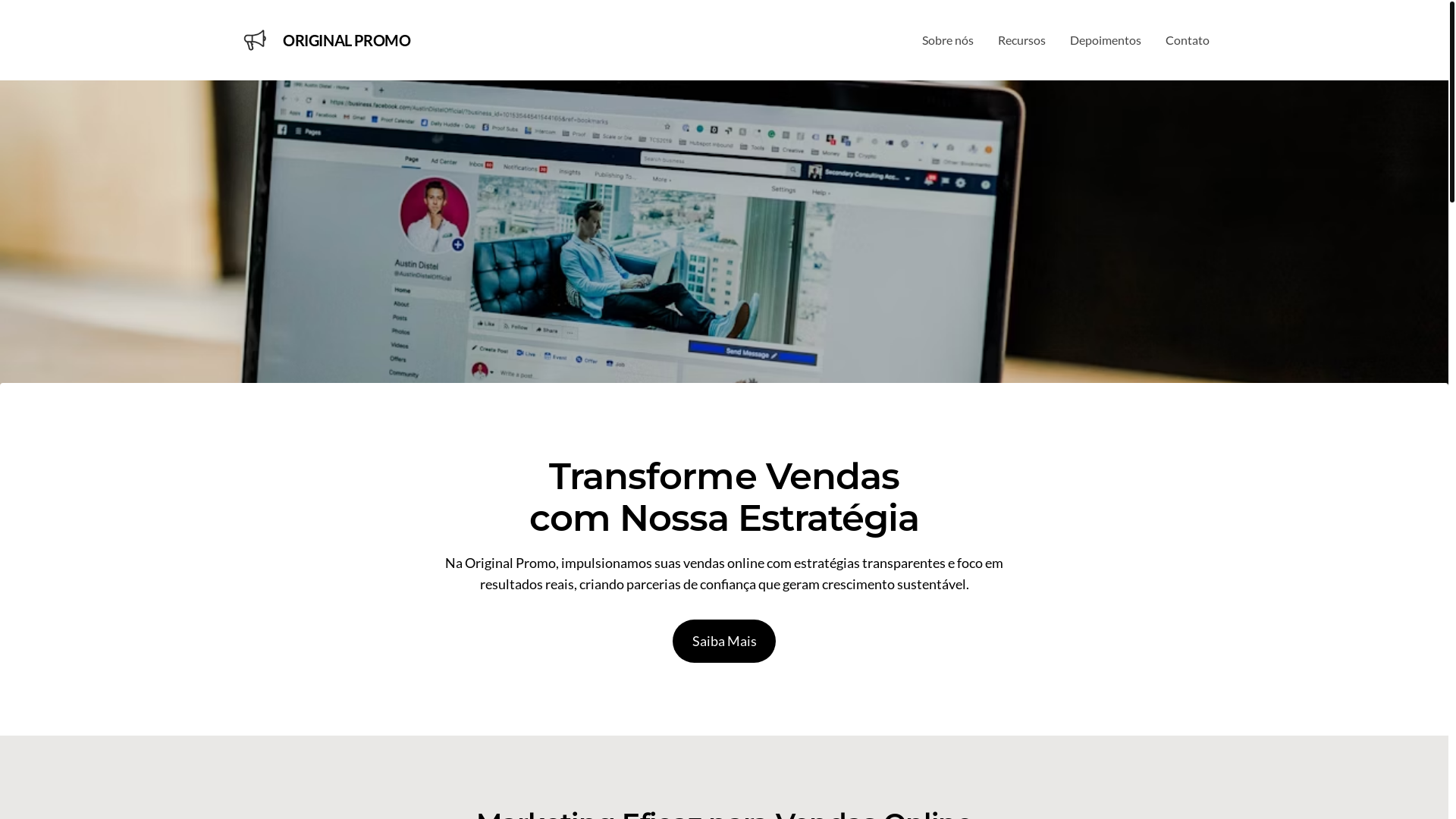 website screenshot of https://originalpromo.online/