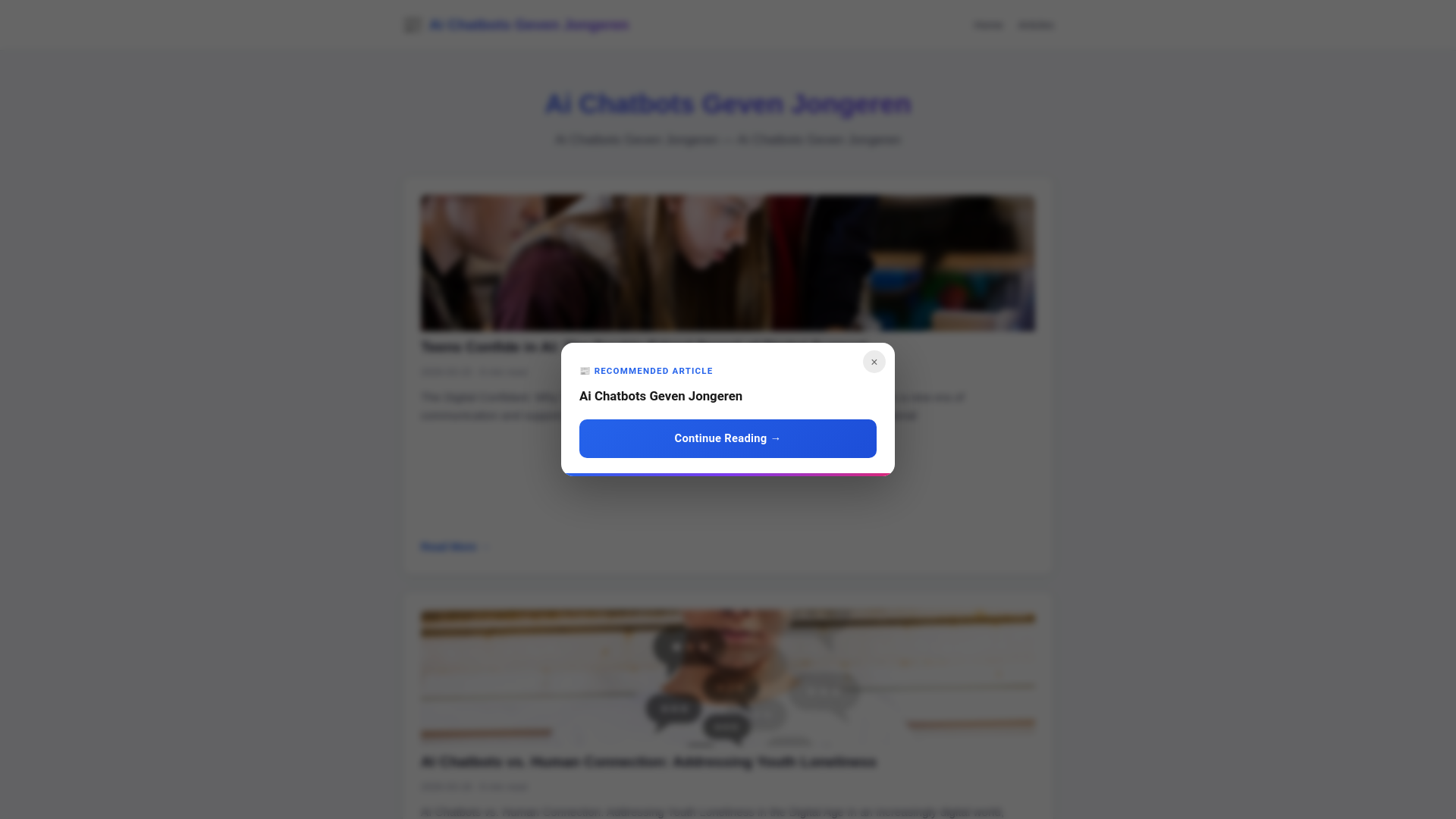 website screenshot of https://ai-chatbots-geven-jongeren.pages.dev/