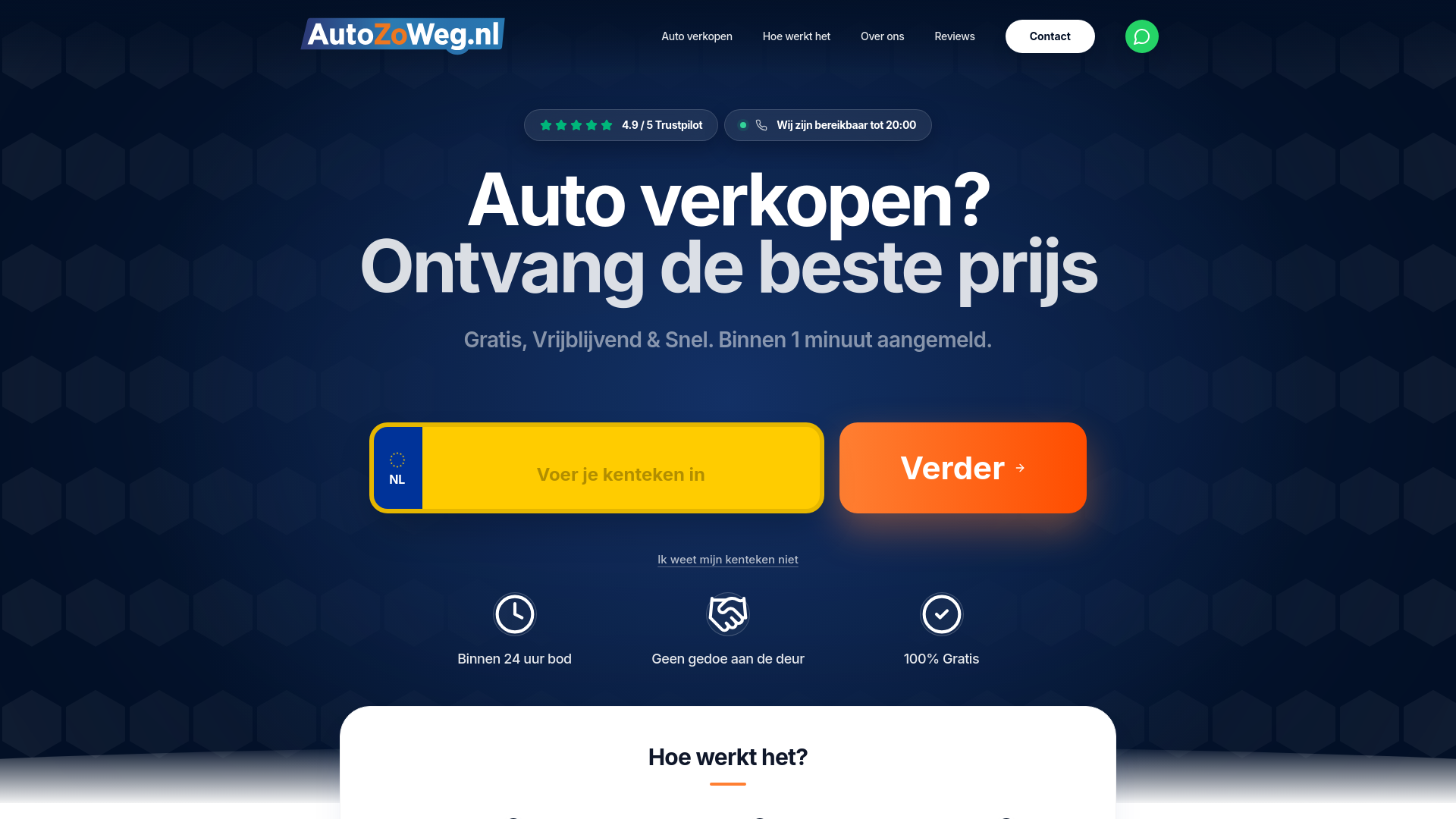 website screenshot of https://autoverkopen2.nl/