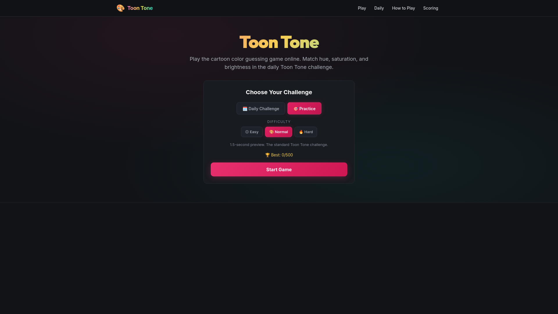 website screenshot of https://toon-tone-site.pages.dev/
