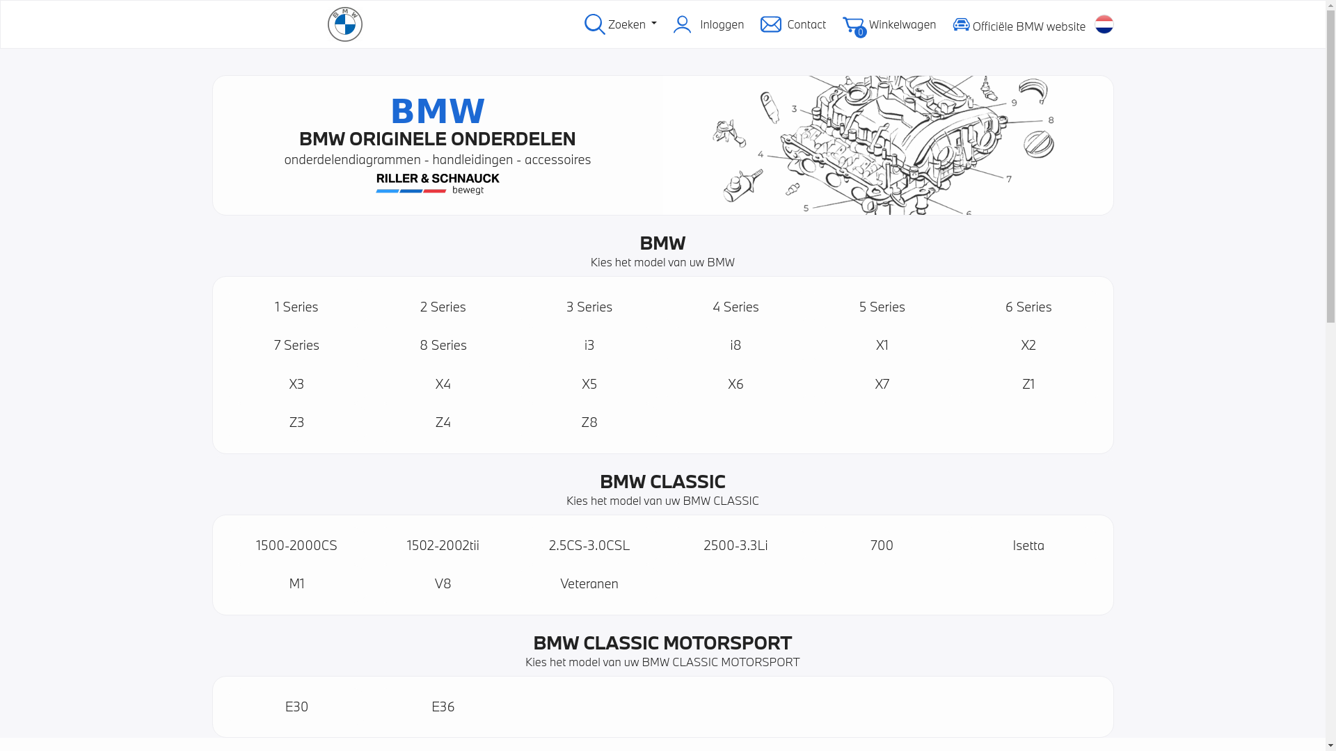 website screenshot of https://onderdelen-bmw-auto.nl/