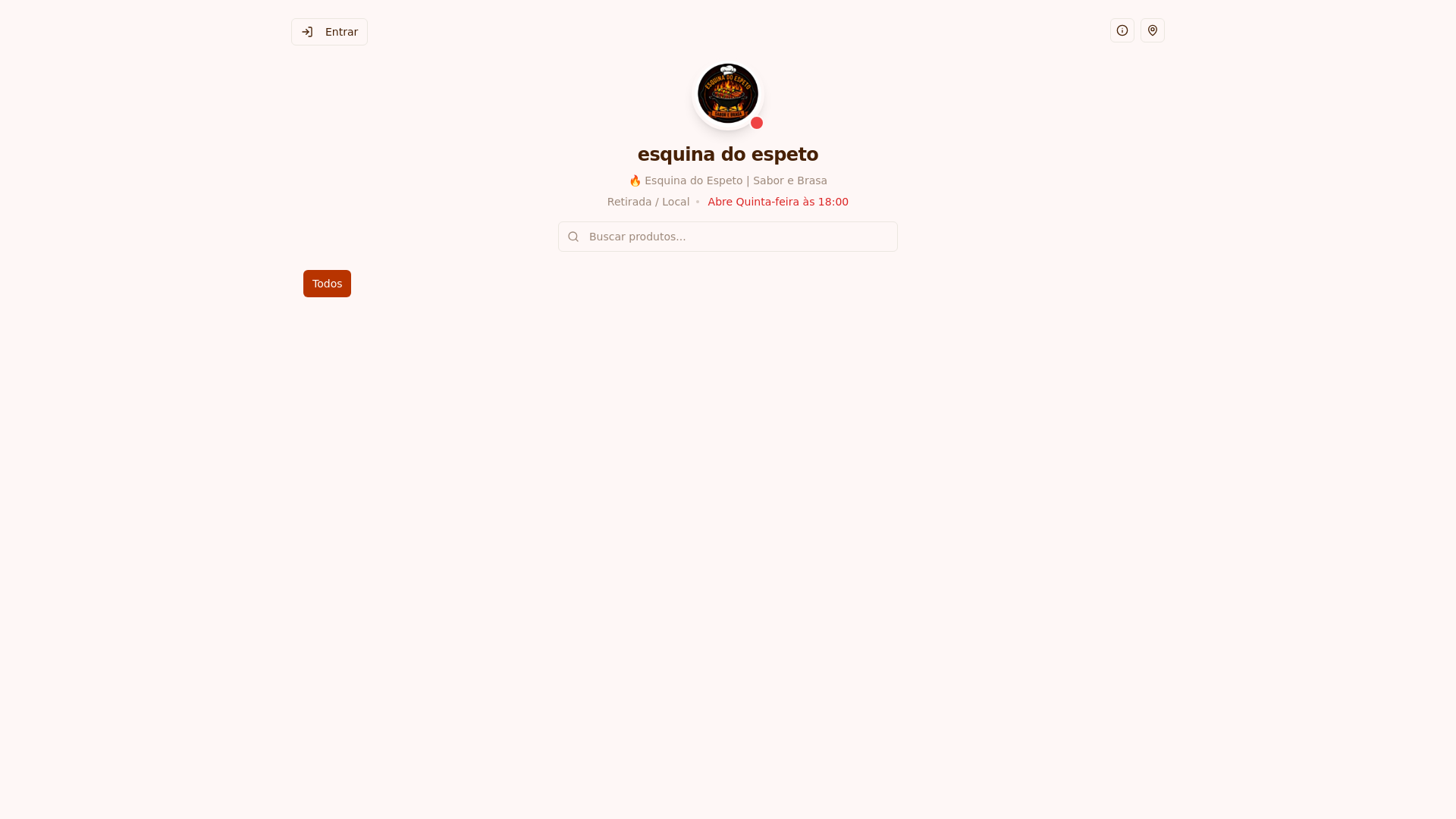 website screenshot of https://esquina-do-espeto.pages.dev/