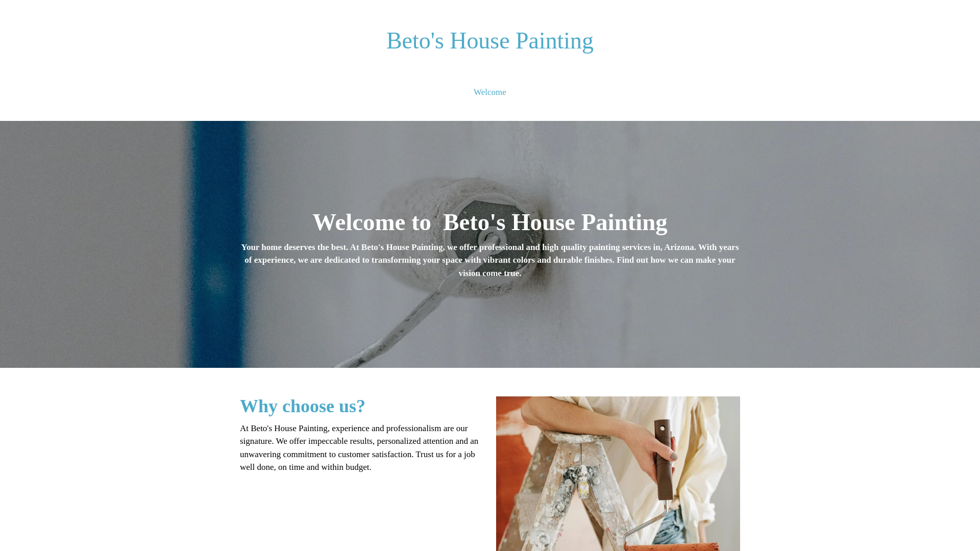 website screenshot of https://beto2paint.com