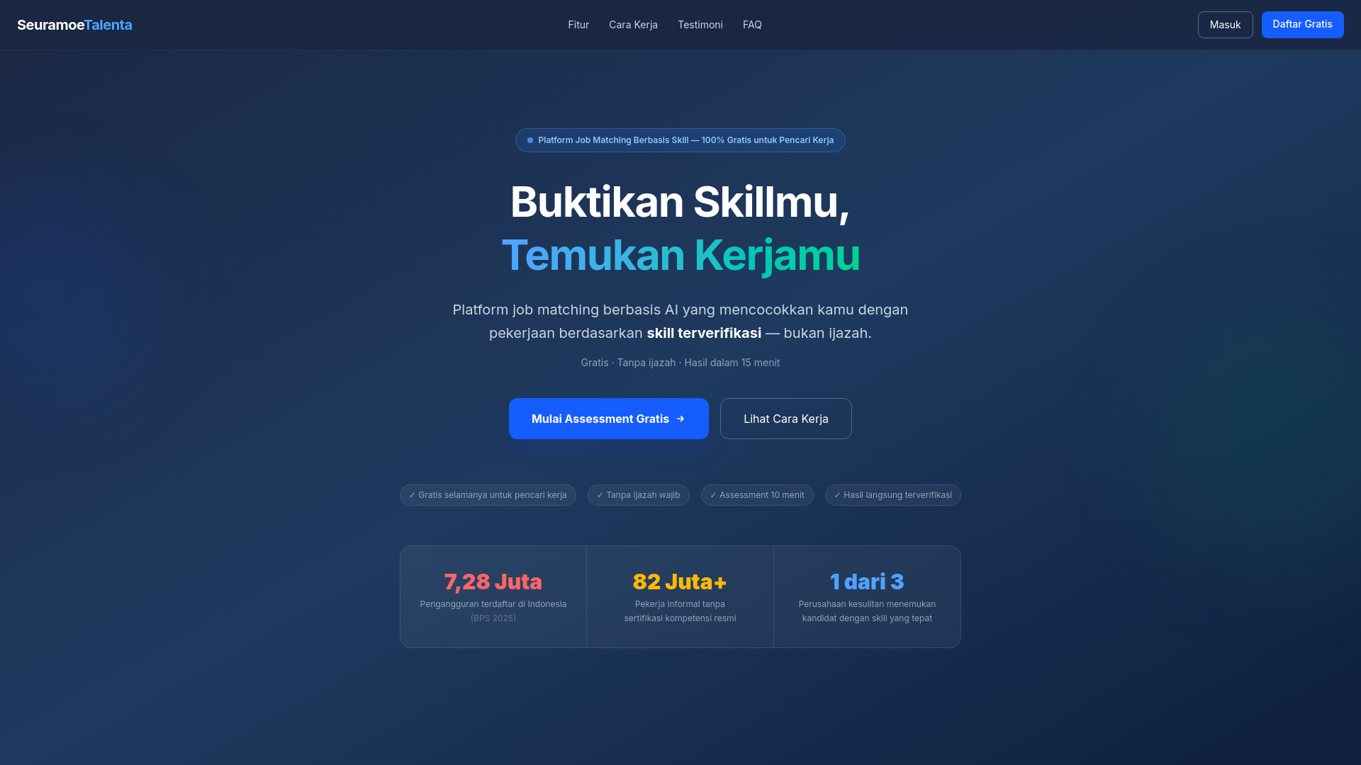 website screenshot of https://seuramoetalenta.com