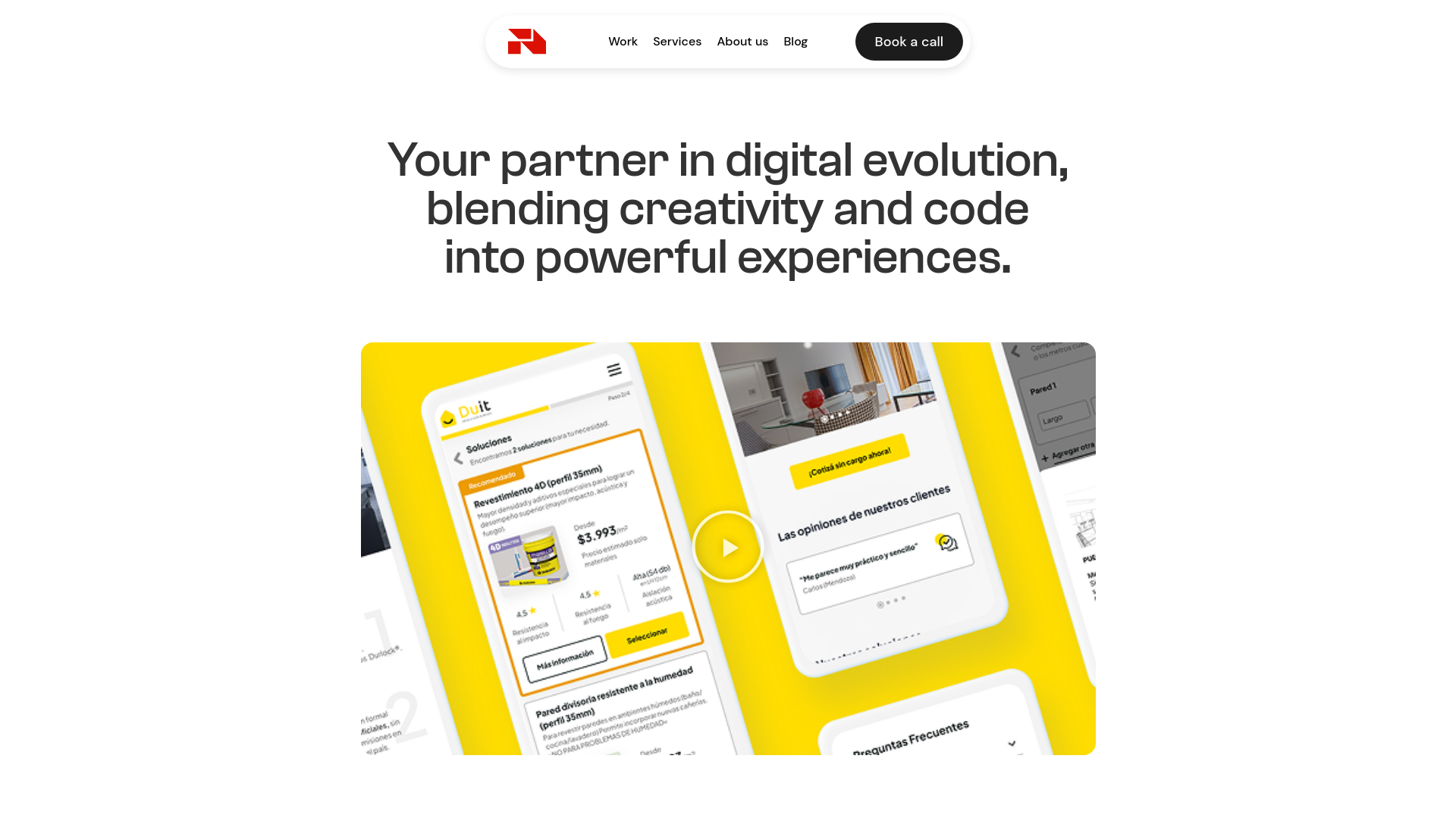 website screenshot of https://revoltdigitalexperts.com/