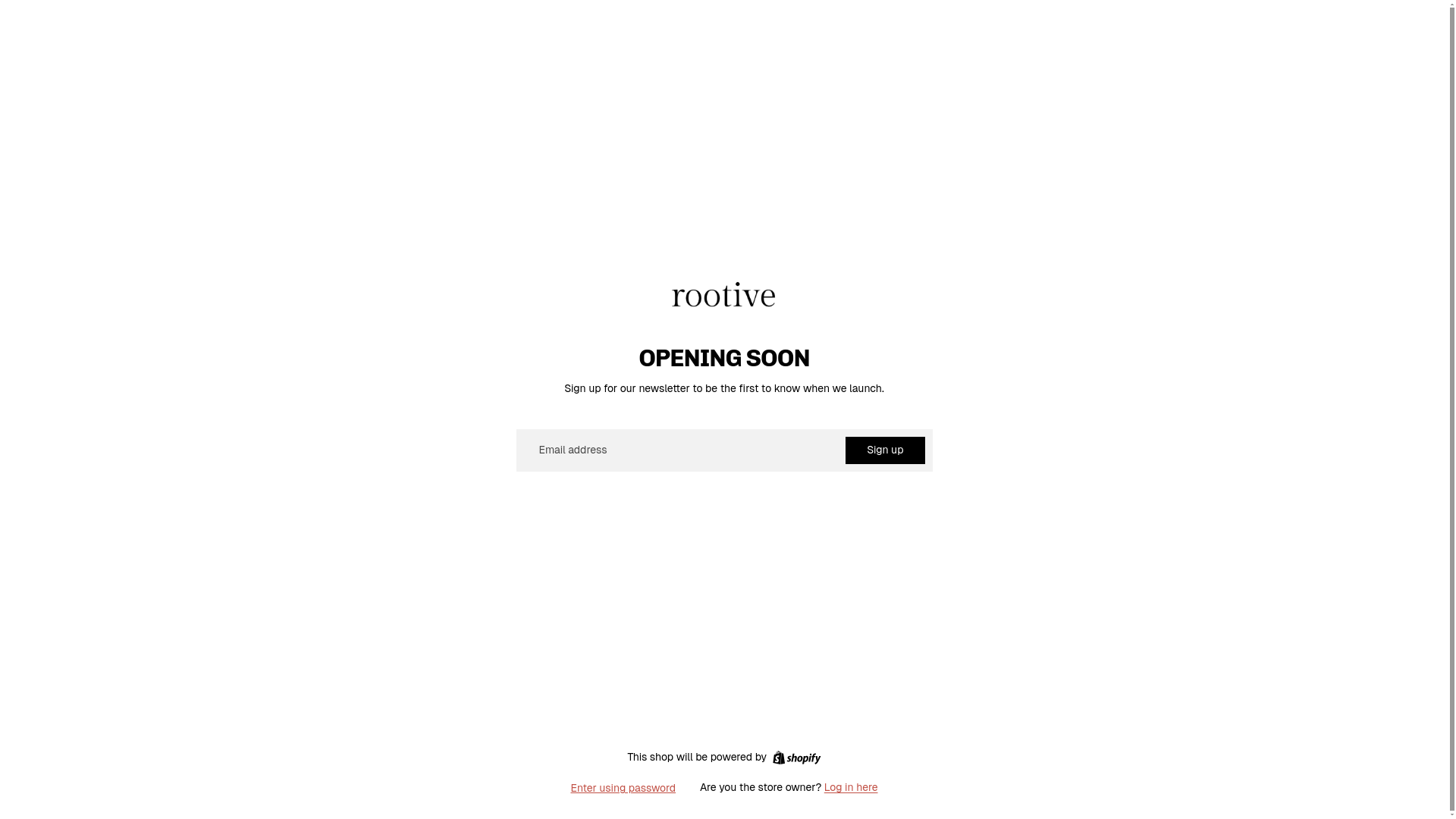 website screenshot of https://rootive.shop/