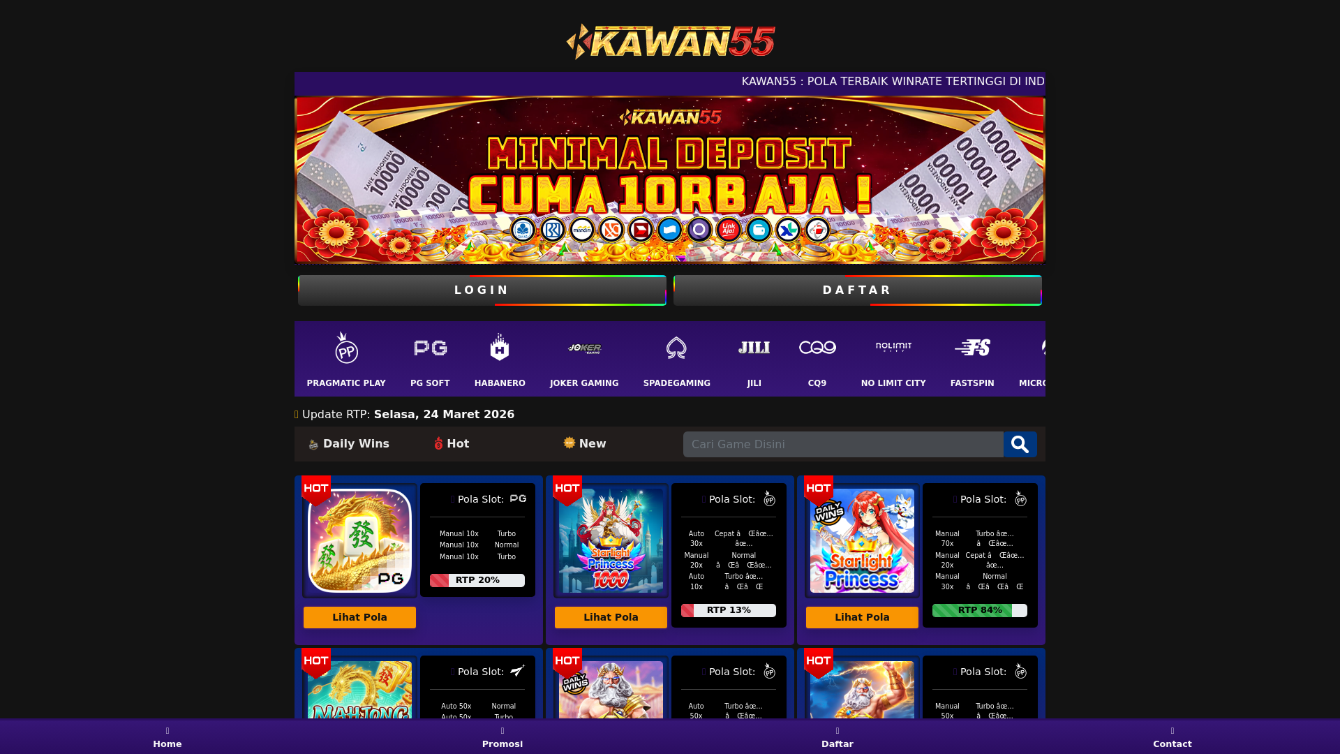 website screenshot of https://kawan55rtpgacor.pages.dev/