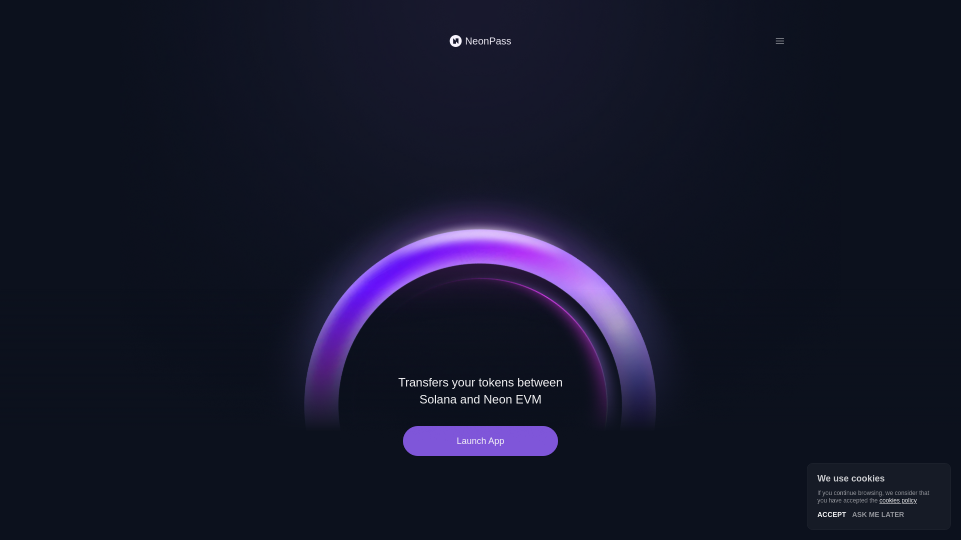 website screenshot of https://neonpass-ui.pages.dev/