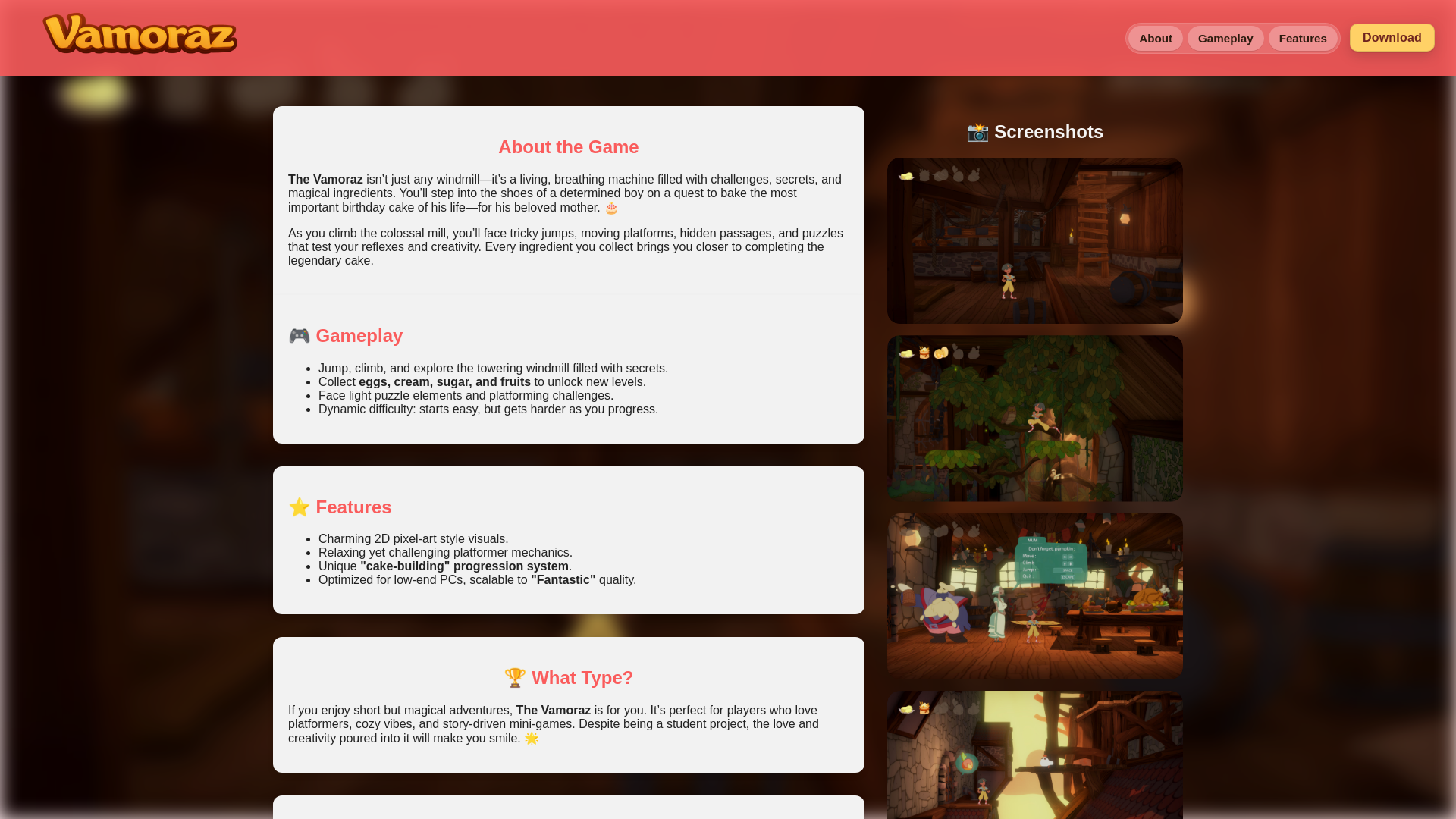 website screenshot of https://vamoraz.com/