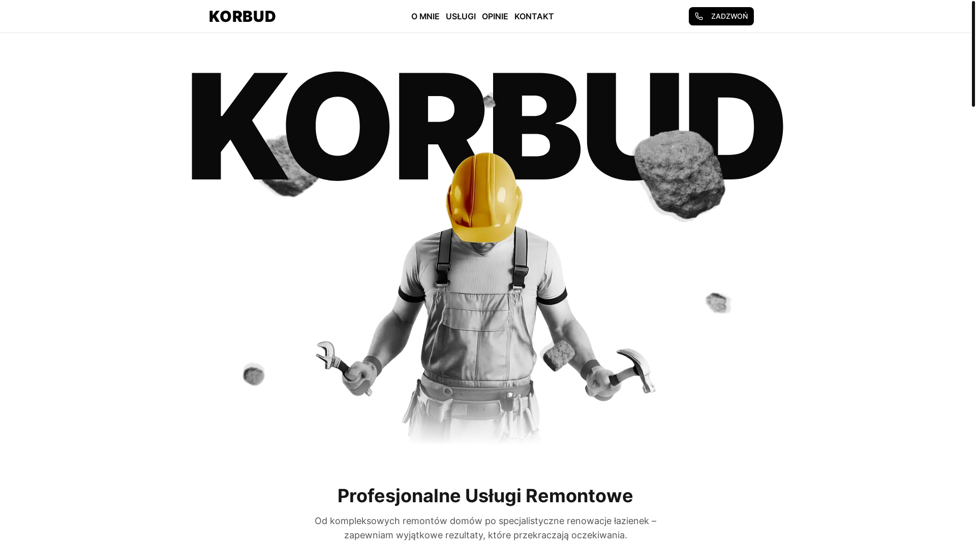 website screenshot of https://korbudpoland.pl/