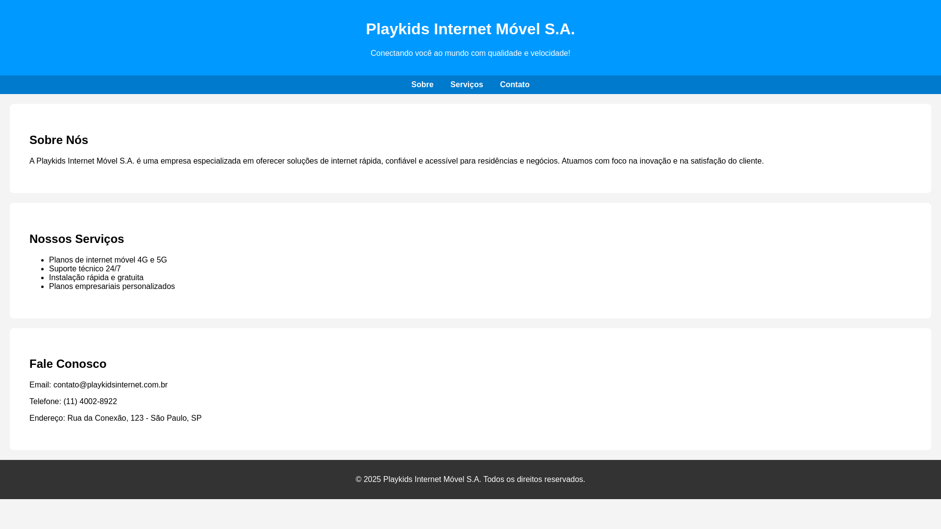 website screenshot of https://playkidsinternet.shop/