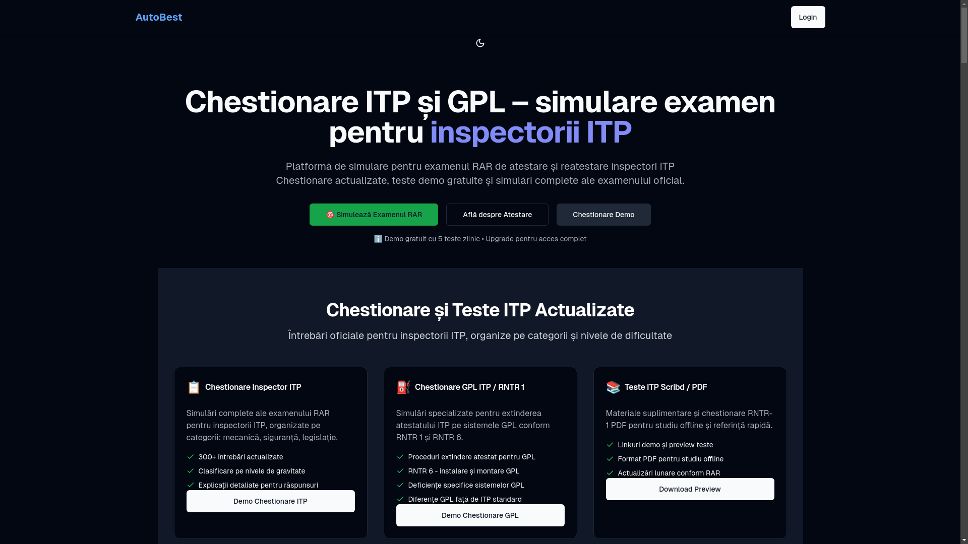 website screenshot of https://atestareitp.com/