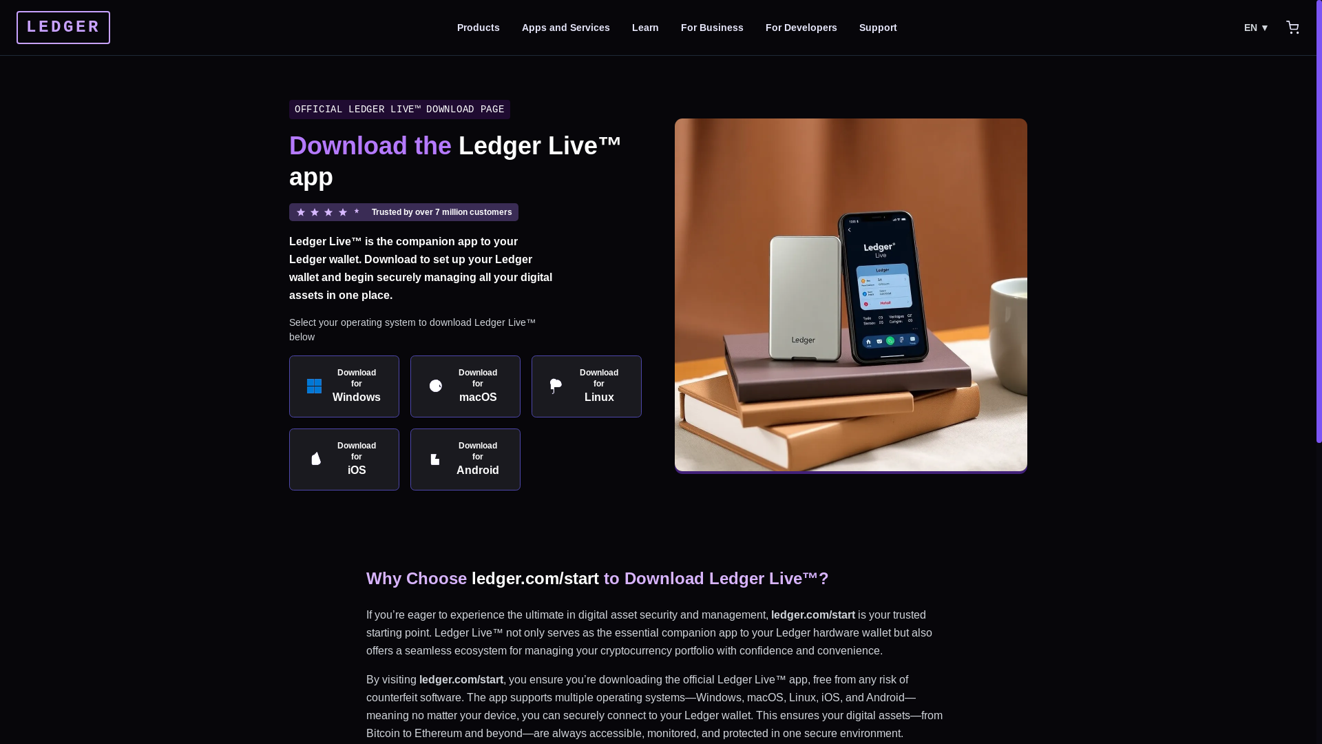 website screenshot of https://connect-ledgrfaq.pages.dev/