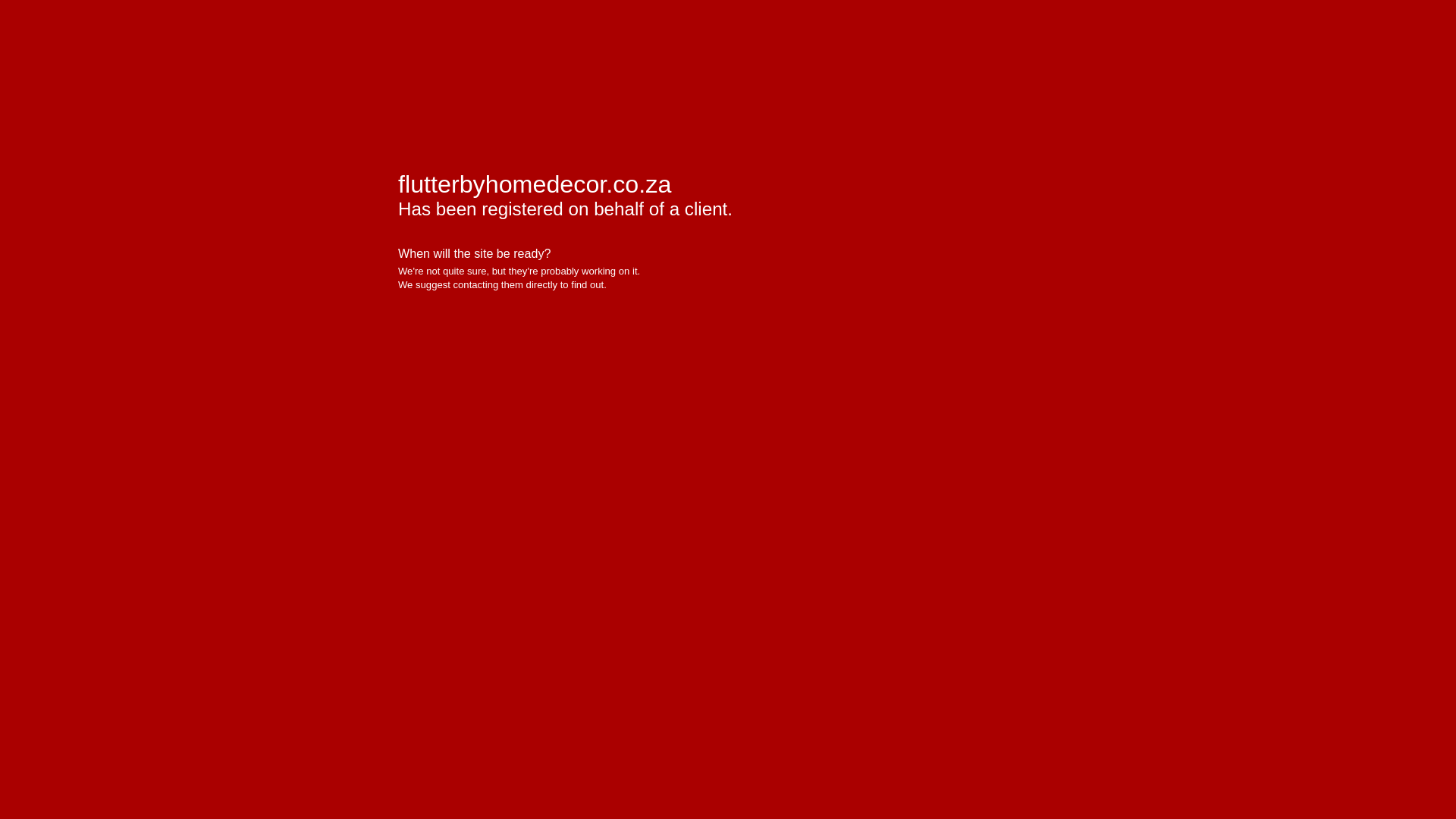 website screenshot of https://flutterbyhomedecor.co.za/