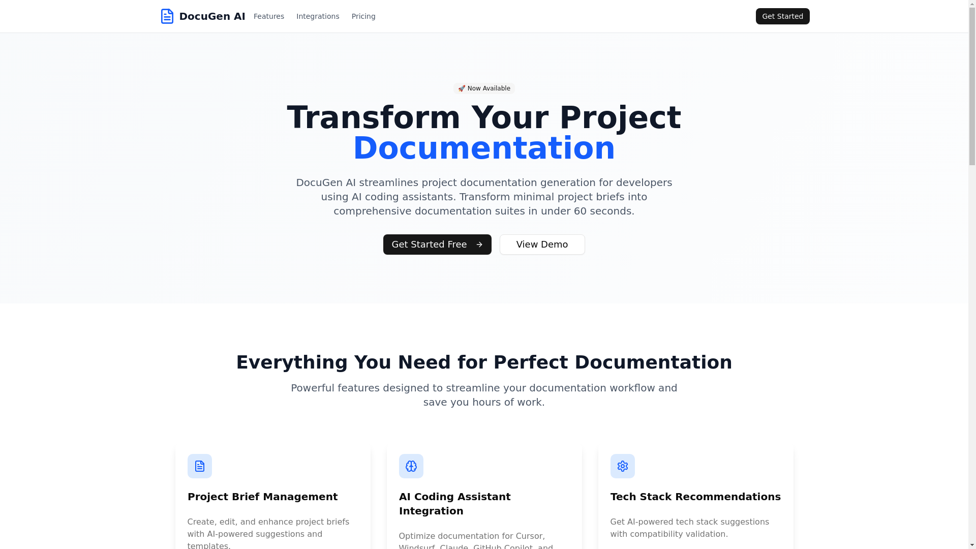 website screenshot of https://docspecs.site/