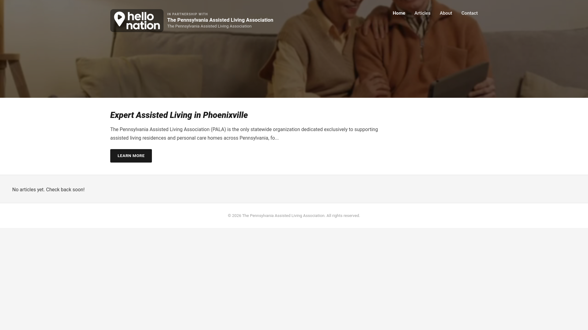 website screenshot of https://personalcareexpertinphoenixville.org/