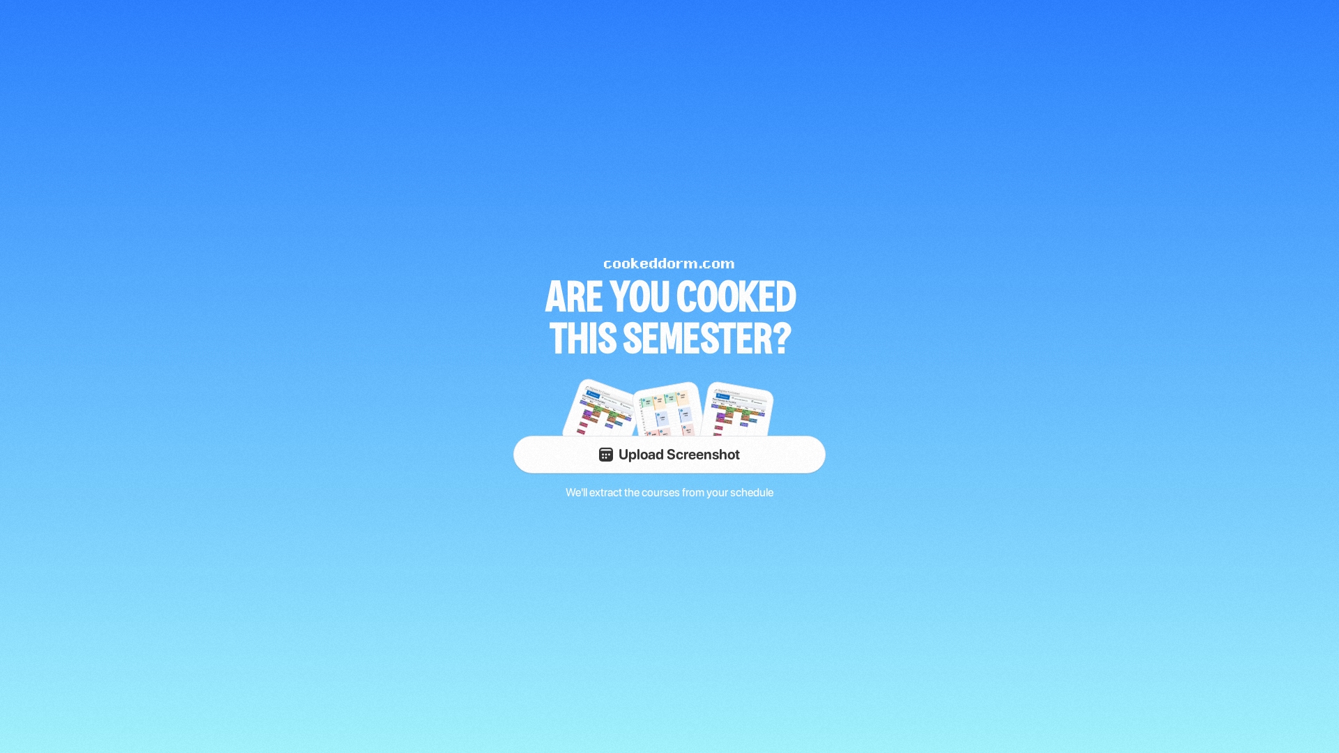 website screenshot of https://cookeddorm.com/