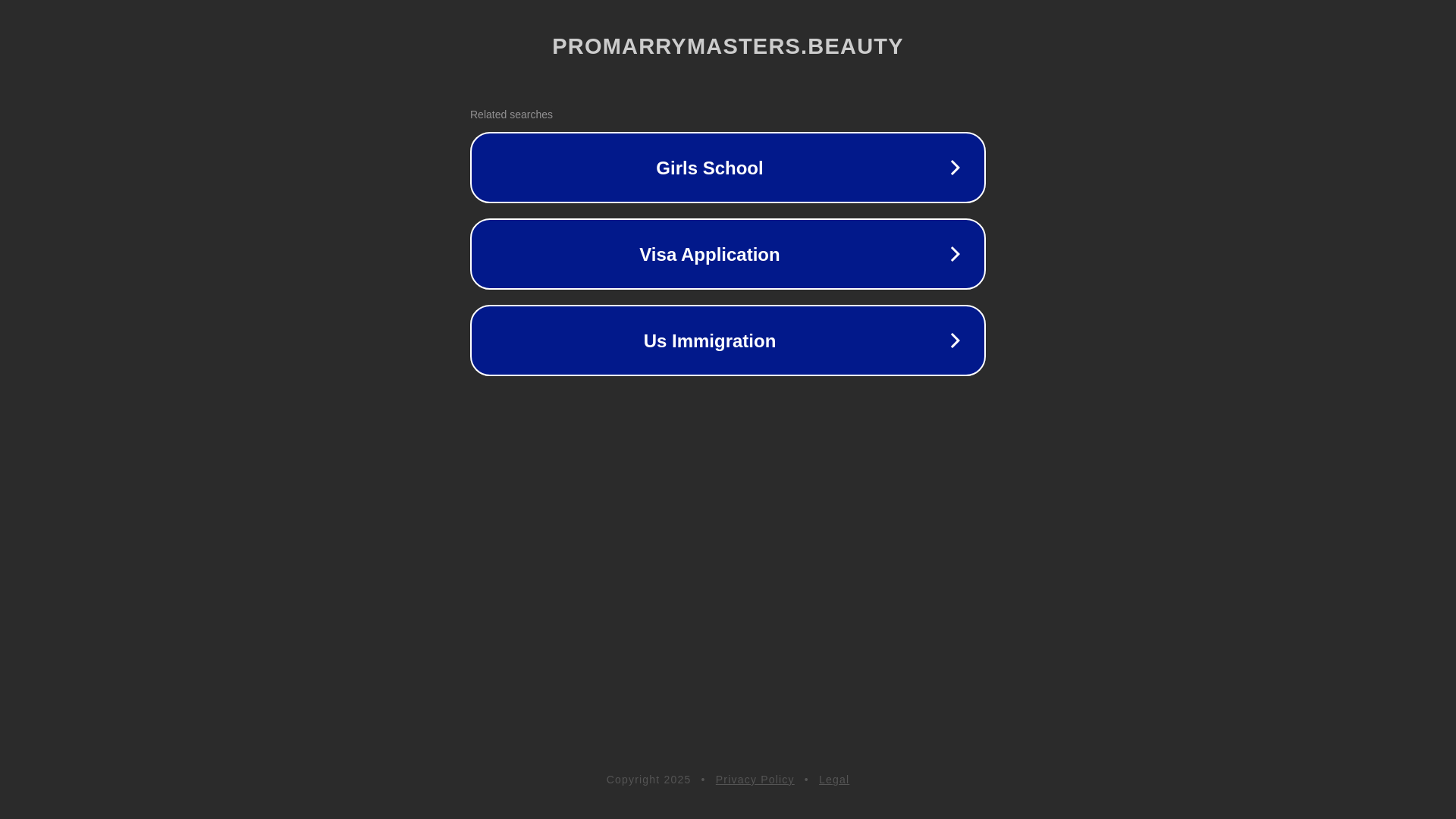 website screenshot of https://promarrymasters.beauty/