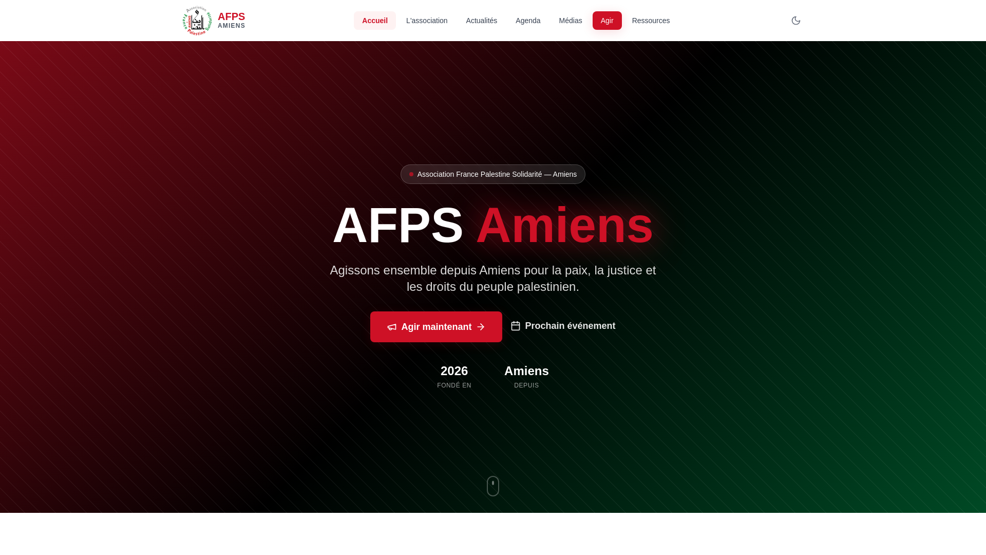 website screenshot of https://afps-amiens.fr/