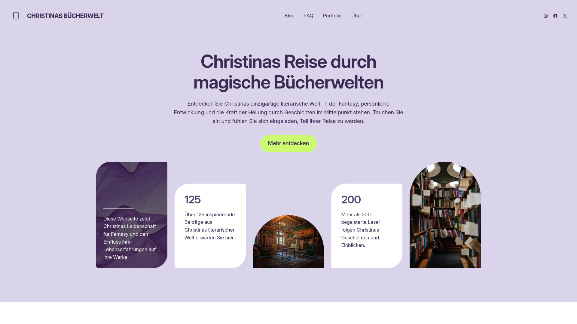 website screenshot of https://ck-buecher.de/